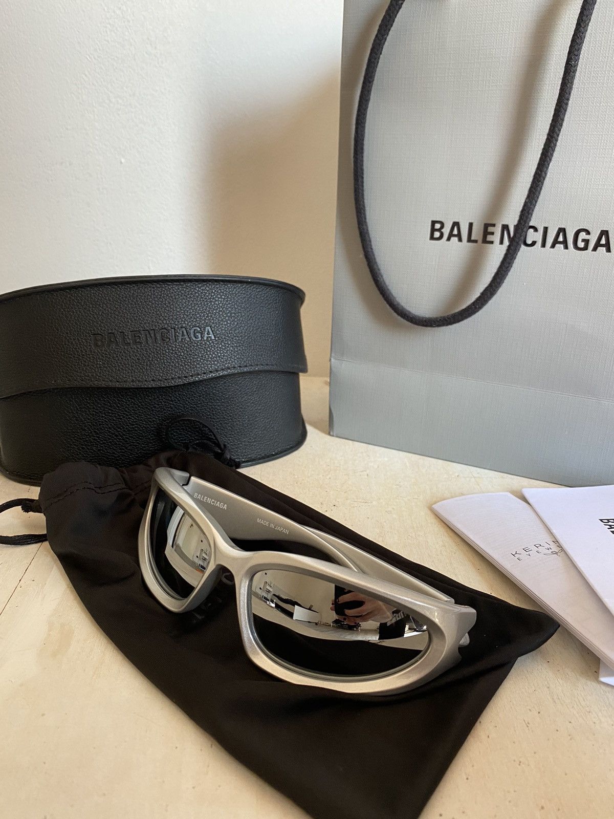 Balenciaga Balenciaga Swift Oval Sunglasses Silver Unisex | Grailed