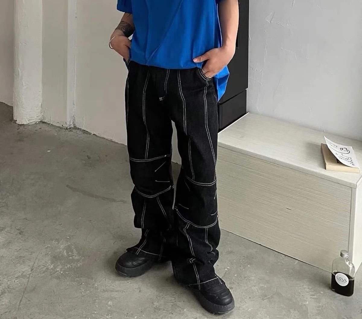 Japanese Brand × Vintage Retro punk pants Size US 32 / EU 48 - 2 Thumbnail