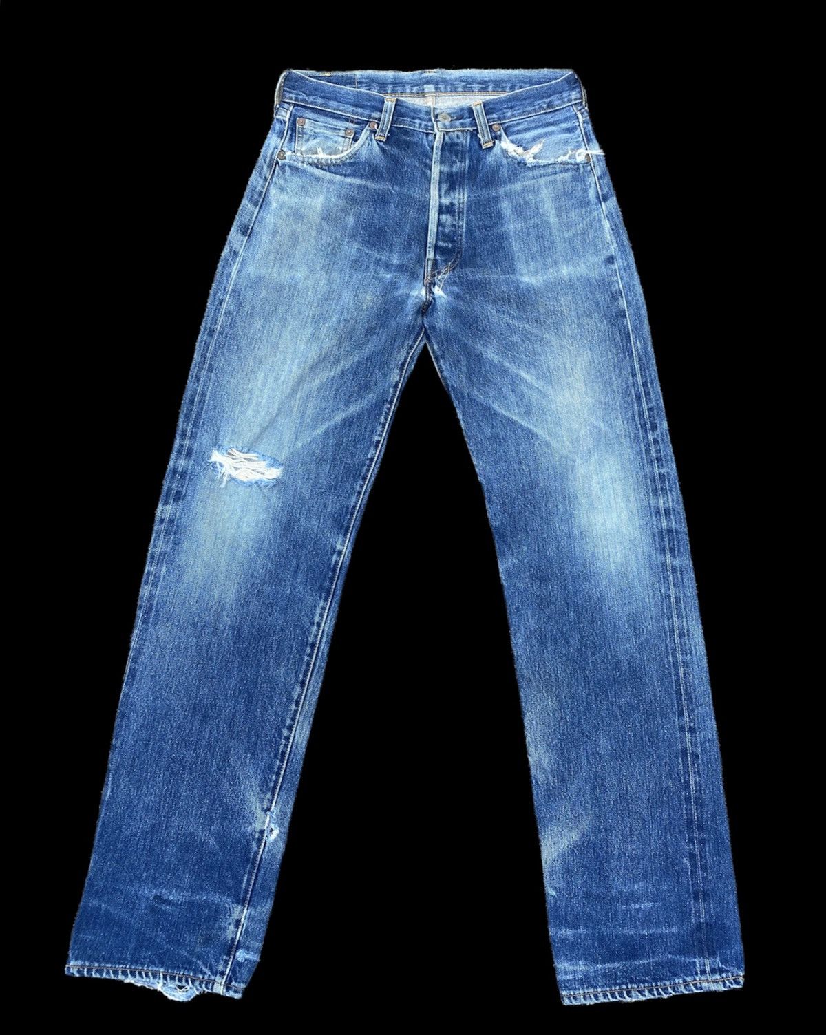 size 30 vintage levi´s 501xx 90s distressed made in usa - Bottoms 