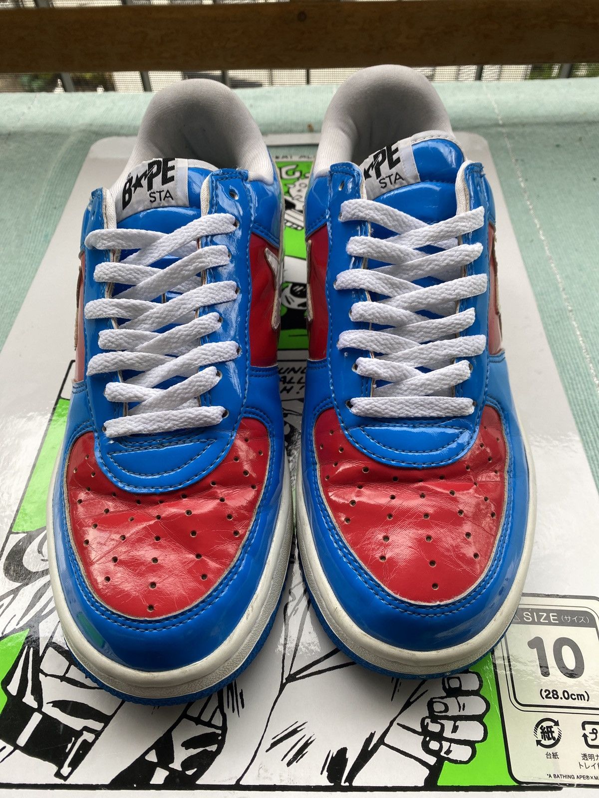 Marvel BAPE STA Captain America スニーカー BAPE×MARVEL