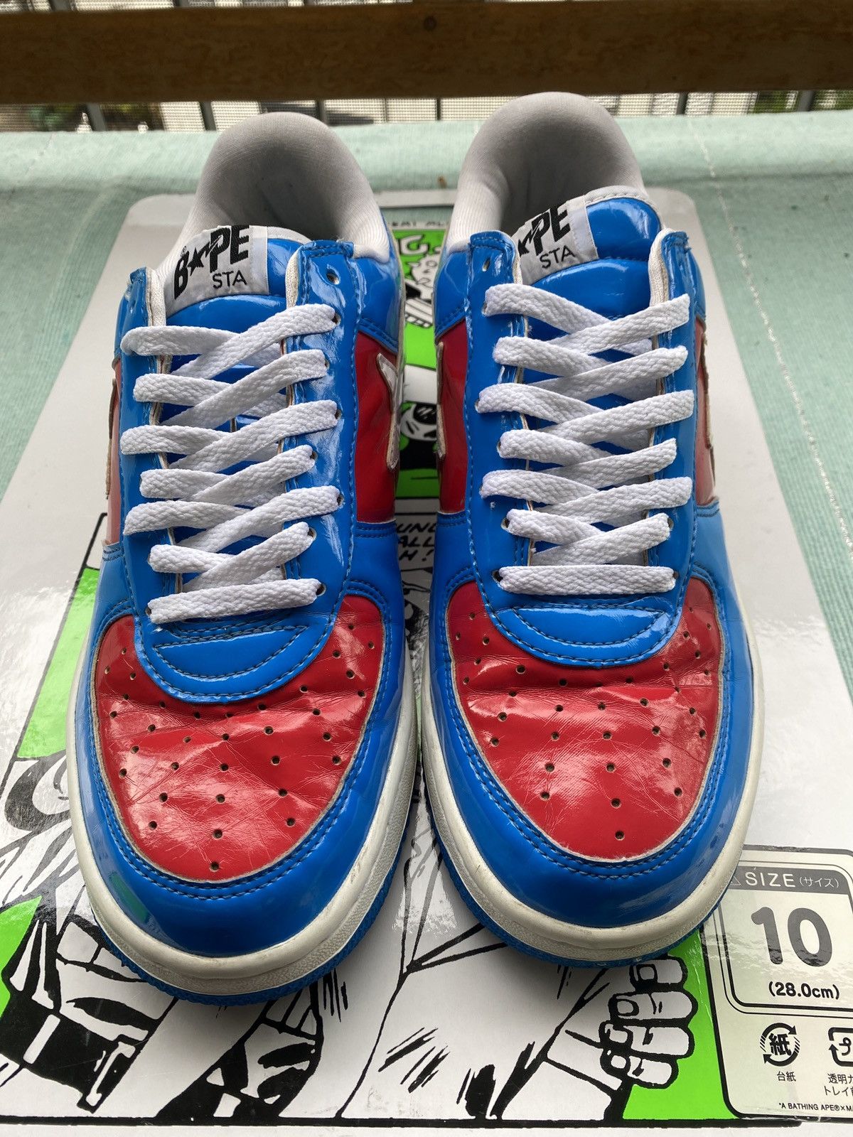 Bape MARVEL COMICS X BAPESTA FS-001 LOW 'CAPTAIN AMERICA' | Grailed