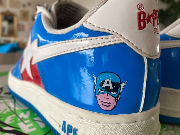 Feiyue x Marvel - Captain America Low Canvas Shoes