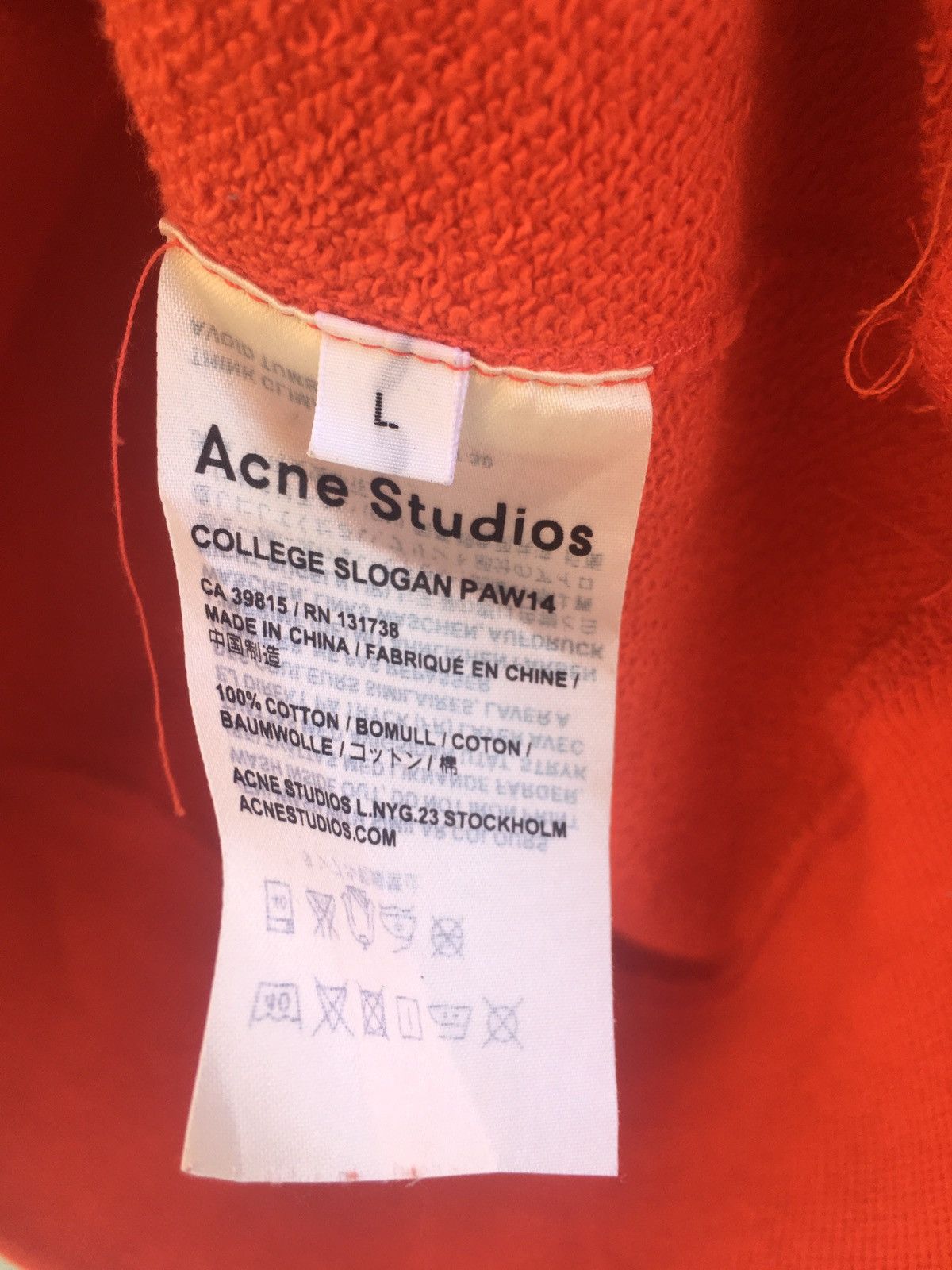 Acne Studios Acne Studio College Slogan Paw 14 Sweater Size US M / EU 48-50 / 2 - 12 Thumbnail