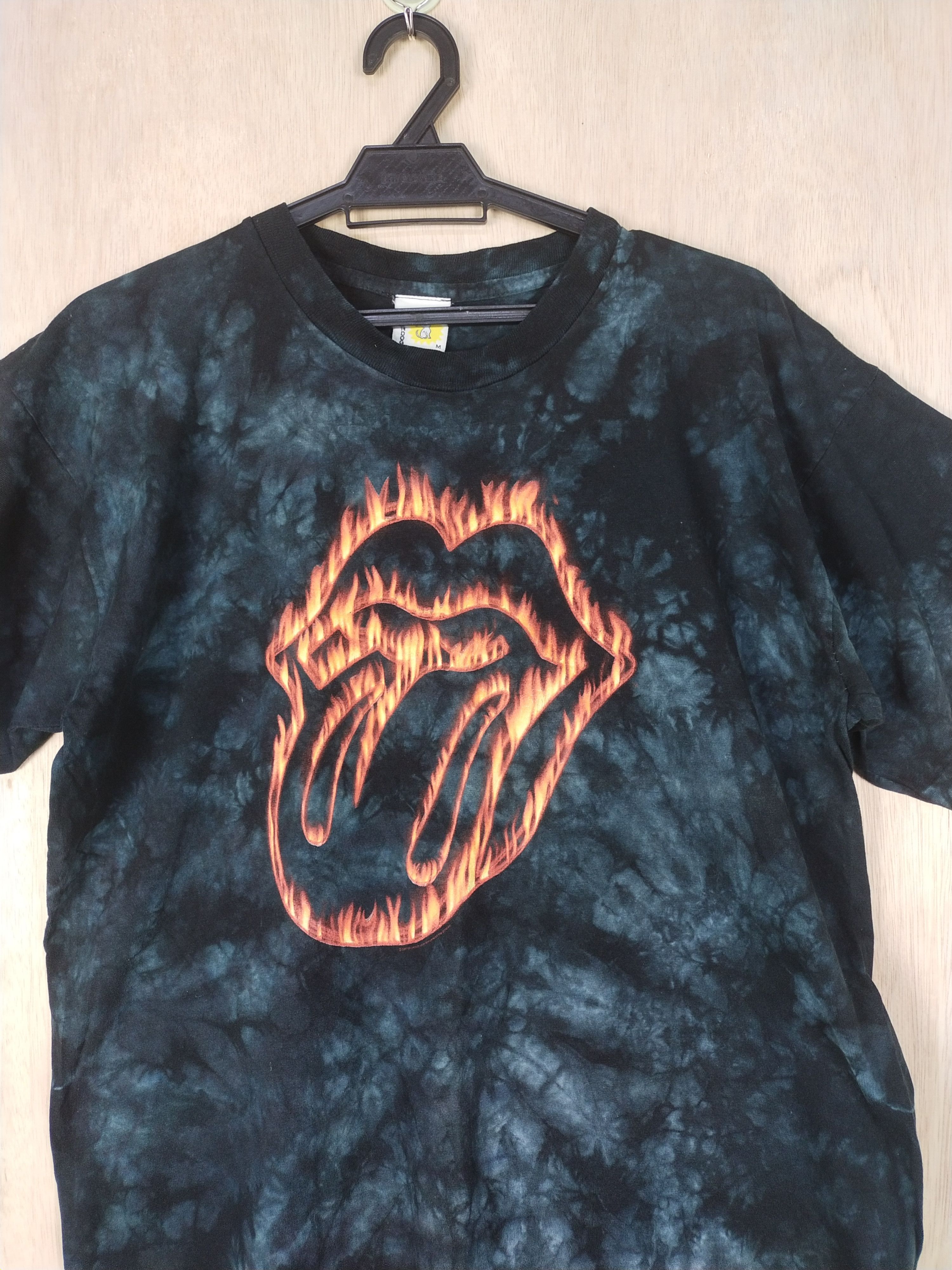 The Rolling Stones DL The Rolling Stone sundog vintage black acidwash tee #2765 Size US M / EU 48-50 / 2 - 2 Thumbnail