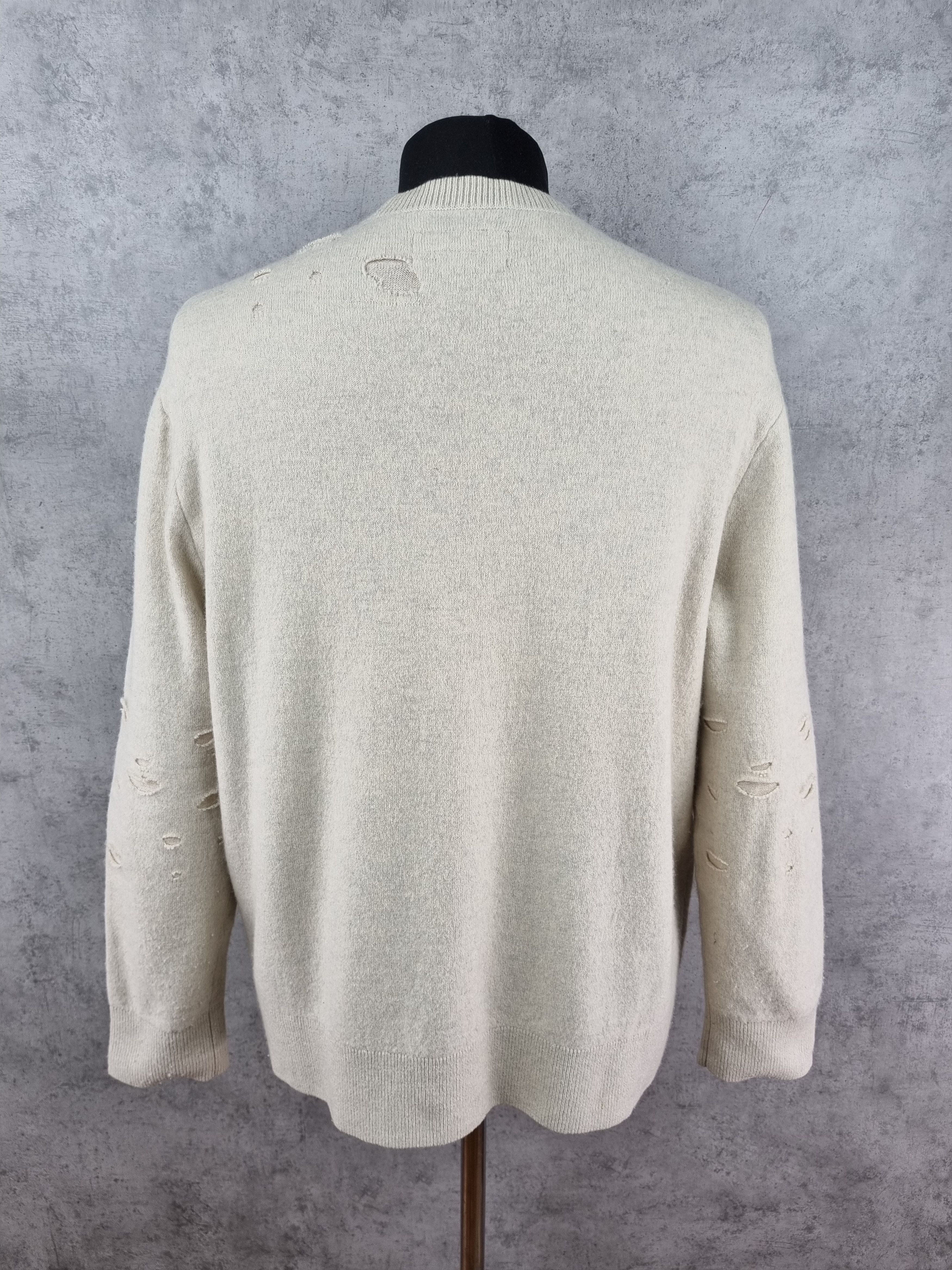 Allsaints Rare Allsaints ripped design wool/nylon sweater Size US M / EU 48-50 / 2 - 5 Thumbnail