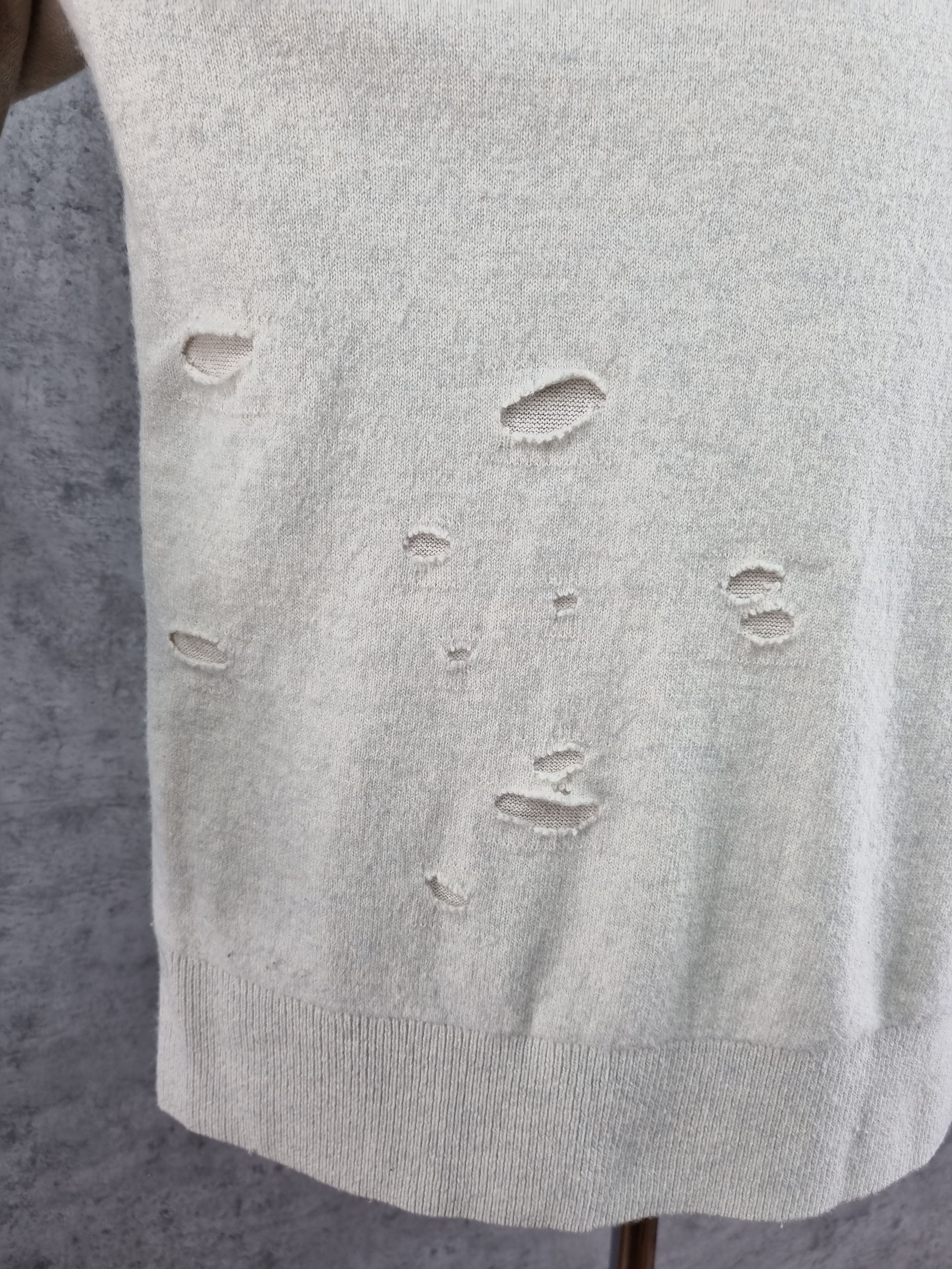 Allsaints Rare Allsaints ripped design wool/nylon sweater Size US M / EU 48-50 / 2 - 12 Thumbnail