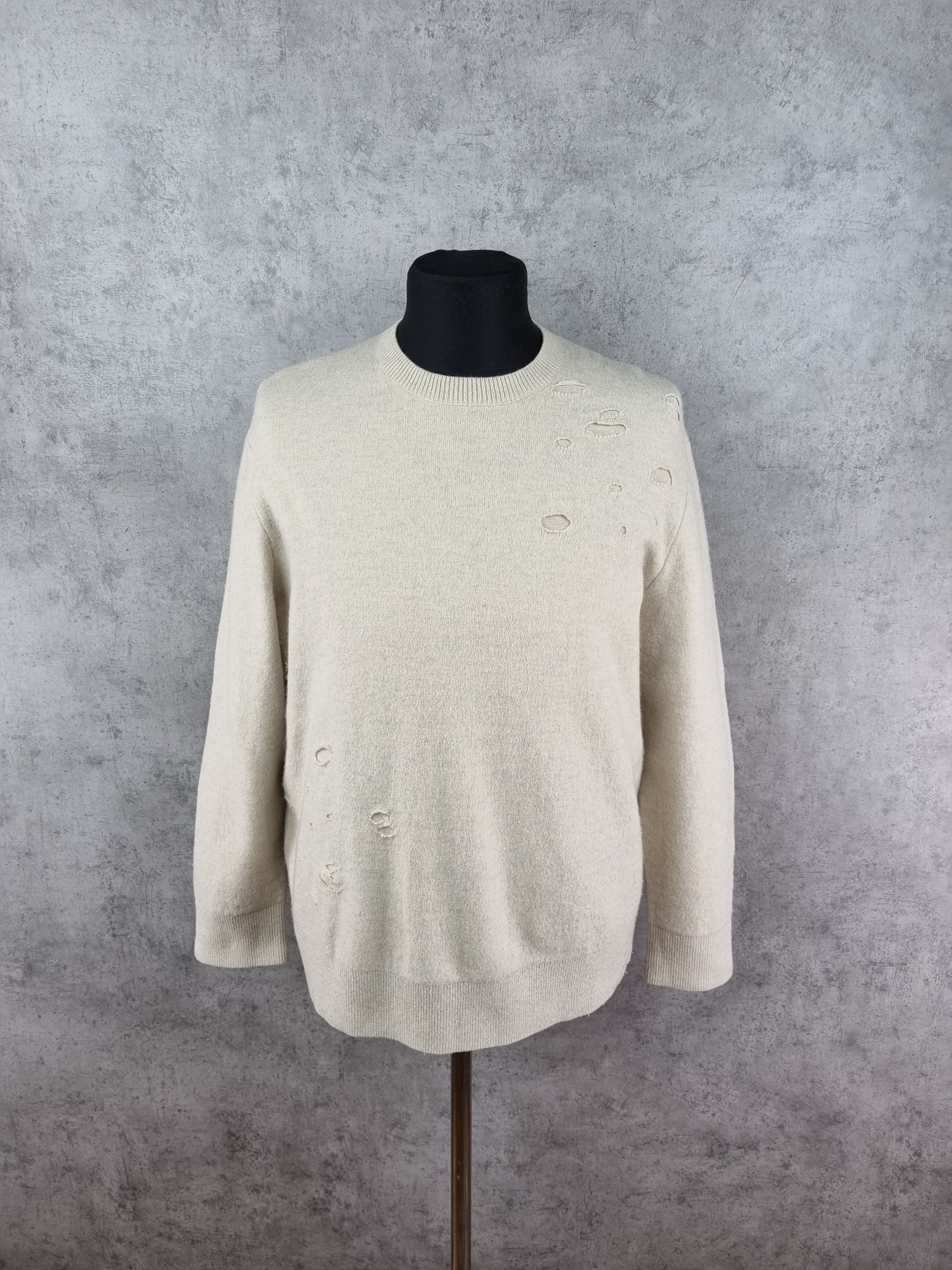 Allsaints Rare Allsaints ripped design wool/nylon sweater Size US M / EU 48-50 / 2 - 13 Thumbnail