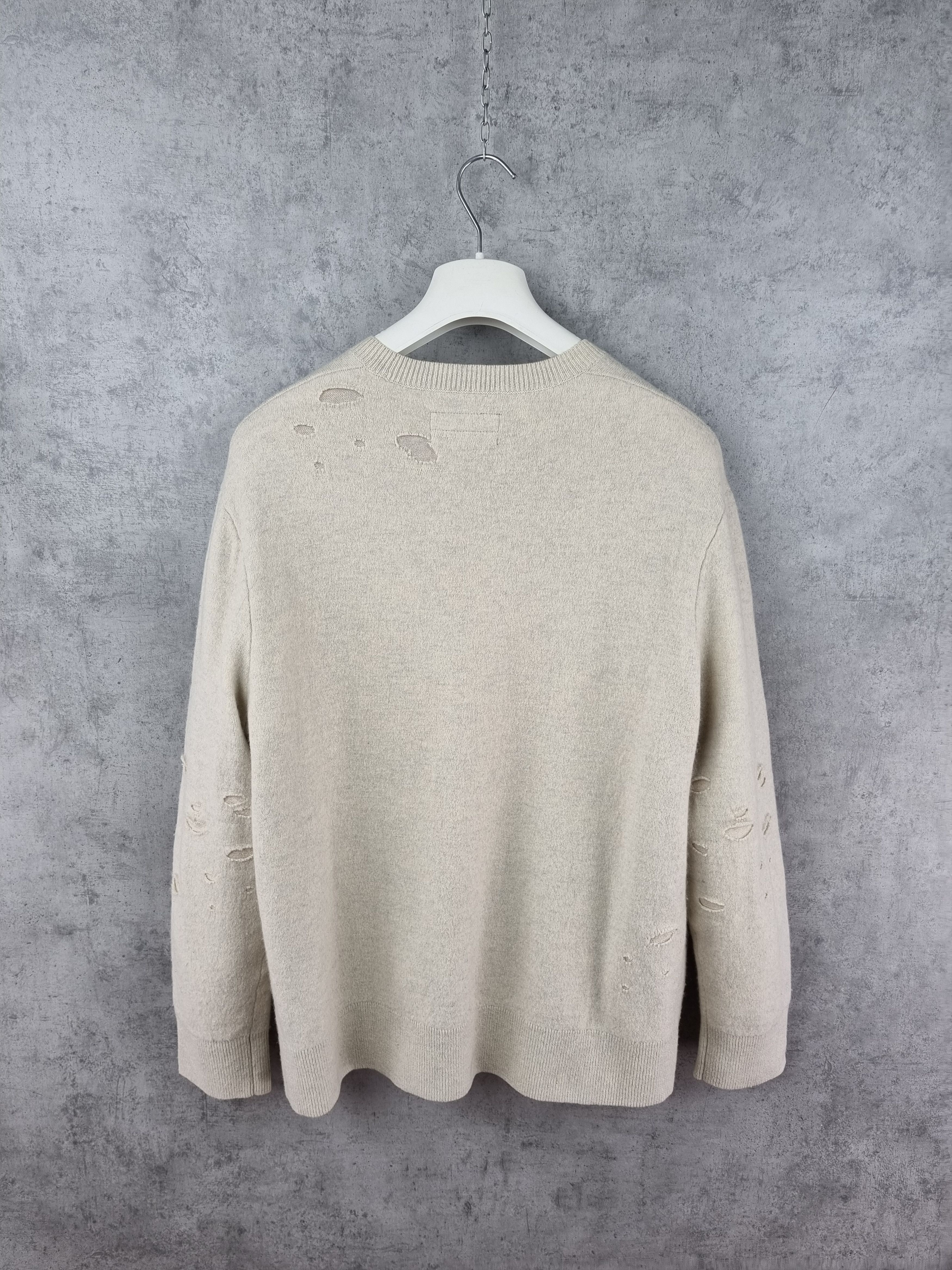 Allsaints Rare Allsaints ripped design wool/nylon sweater Size US M / EU 48-50 / 2 - 14 Thumbnail