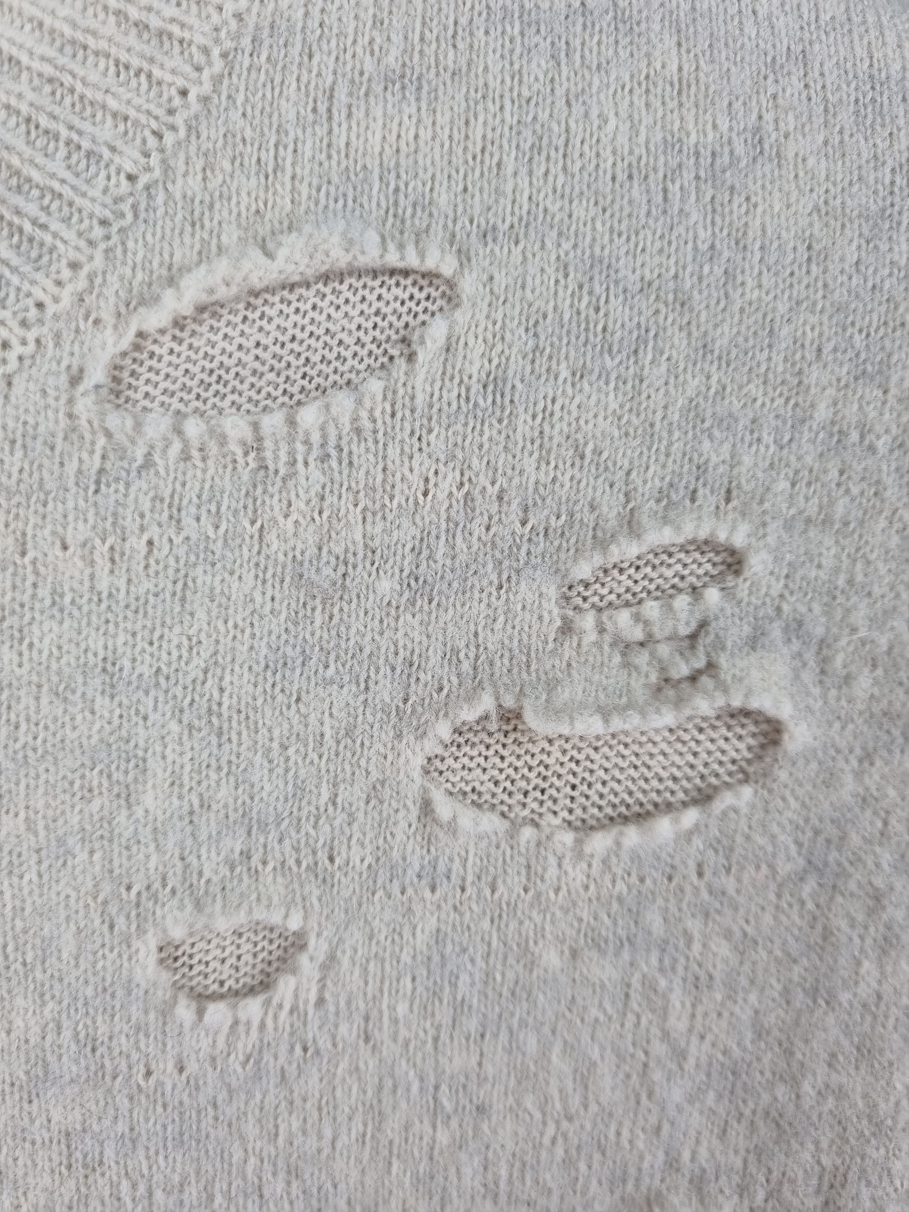 Allsaints Rare Allsaints ripped design wool/nylon sweater Size US M / EU 48-50 / 2 - 9 Thumbnail