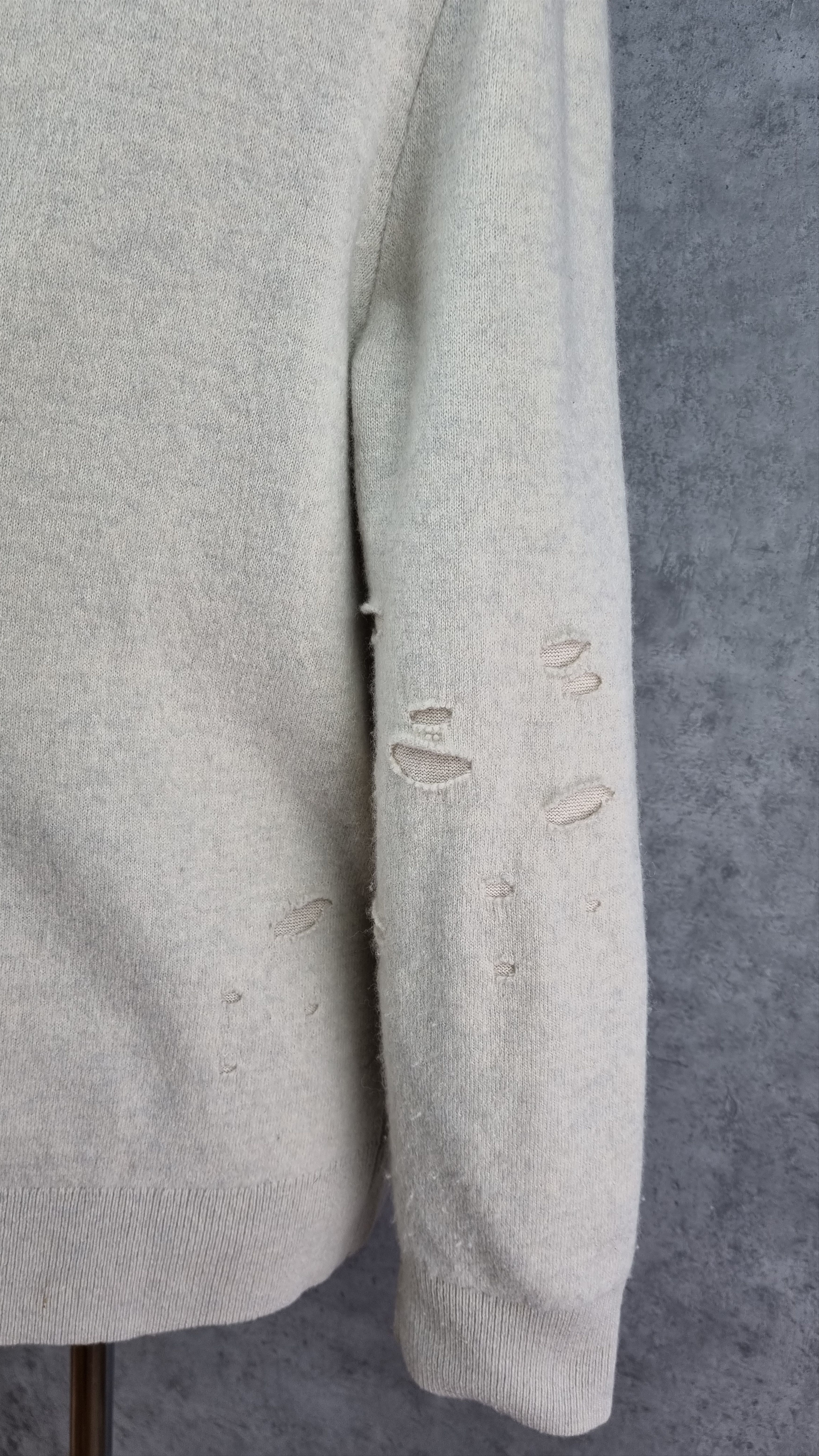 Allsaints Rare Allsaints ripped design wool/nylon sweater Size US M / EU 48-50 / 2 - 10 Thumbnail
