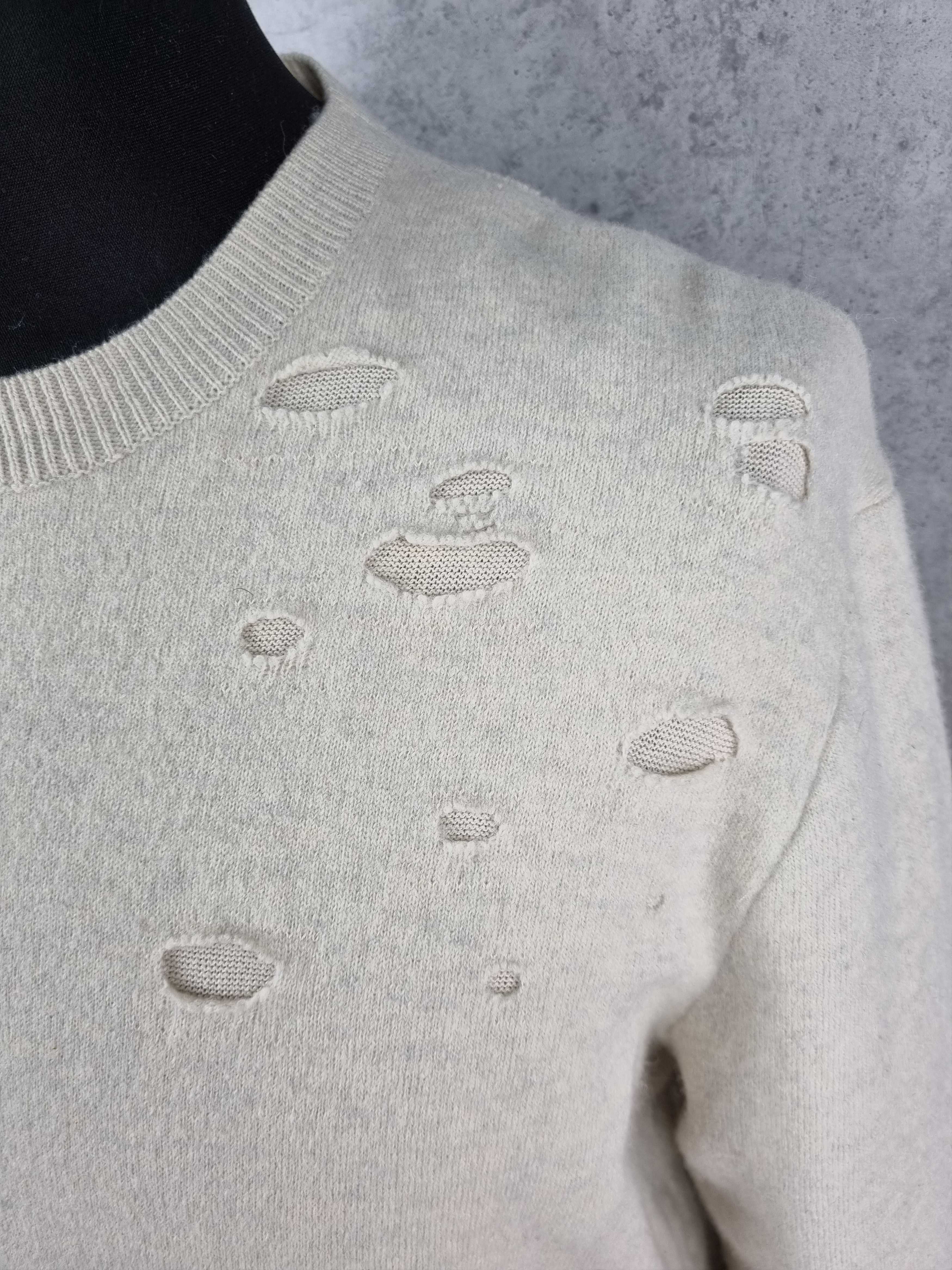 Allsaints Rare Allsaints ripped design wool/nylon sweater Size US M / EU 48-50 / 2 - 1 Thumbnail