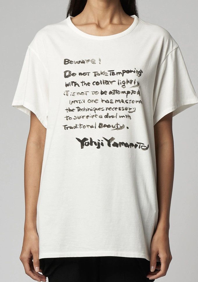 Yohji Yamamoto SS22 Slogan Print T Shirt Size US M / EU 48-50 / 2 - 1 Thumbnail
