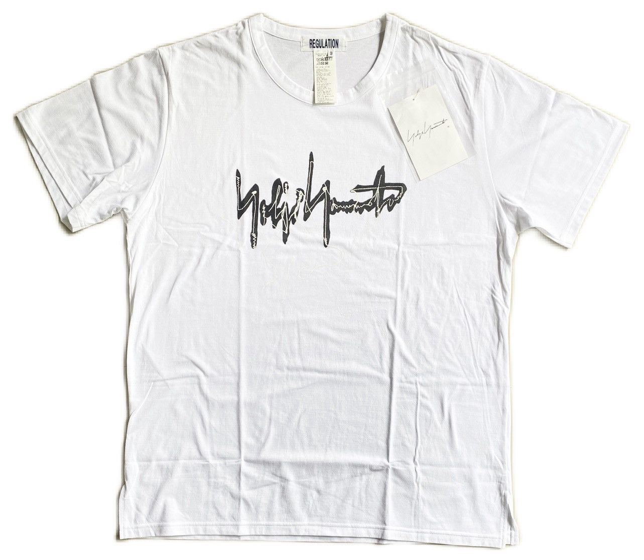 Yohji Yamamoto Yohji Yamamoto Regulation Logo T Shirt FitM/L Size US M / EU 48-50 / 2 - 2 Thumbnail