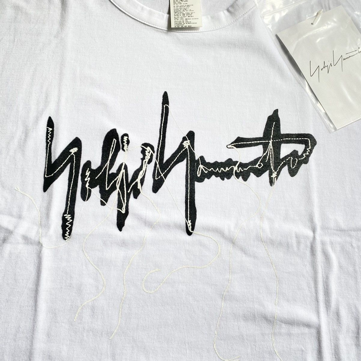 Yohji Yamamoto Yohji Yamamoto Regulation Logo T Shirt FitM/L Size US M / EU 48-50 / 2 - 4 Thumbnail