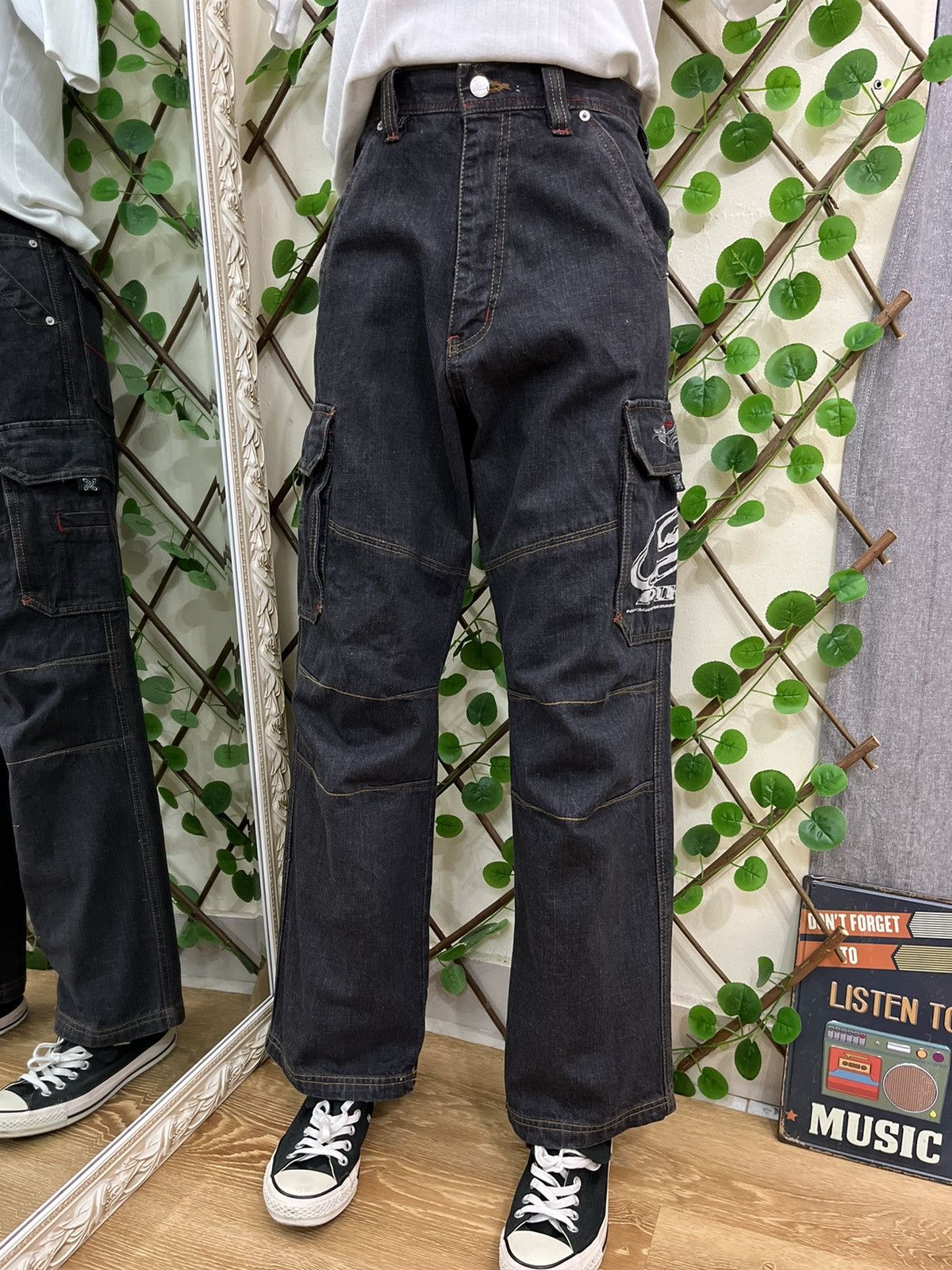 Vintage 🔥 Special Cargo Pants Design by Piko Hawaiian Longboard Wear