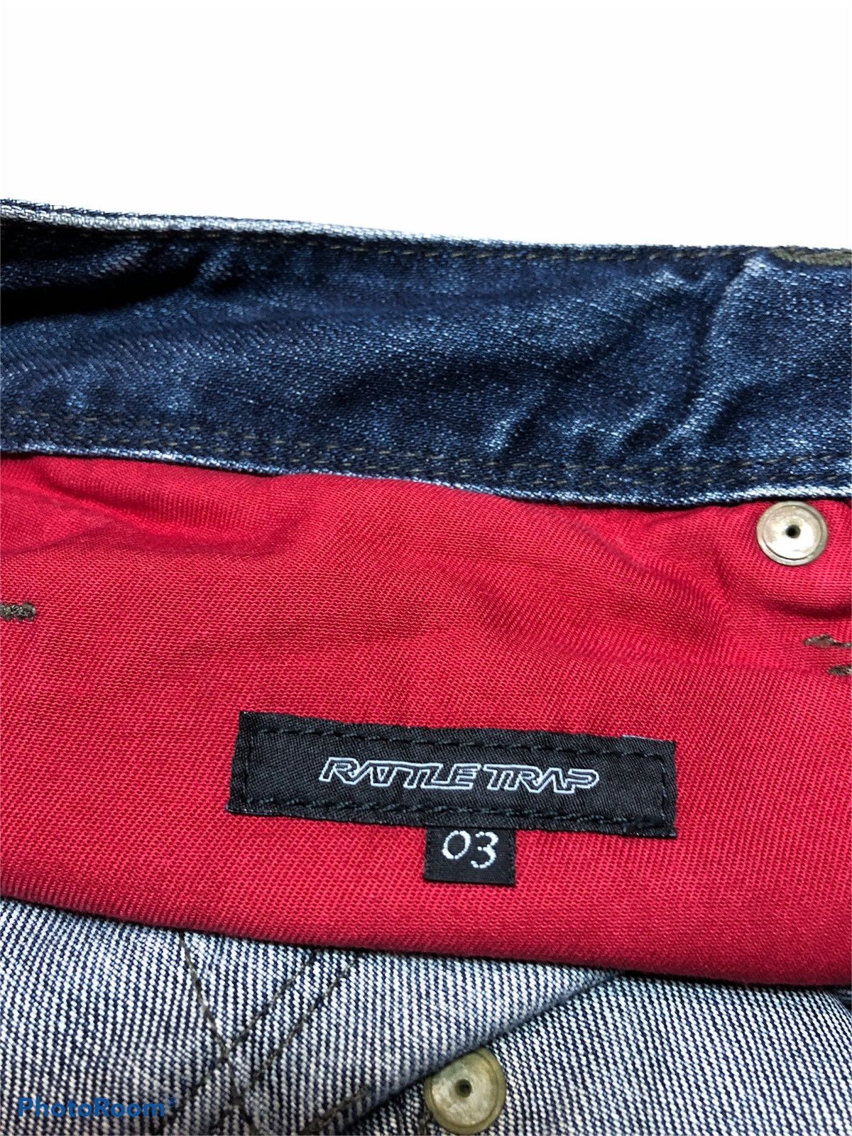 Japanese Brand ⚡️FLARED⚡️RATTLE TRAP DISTRESSED FLARE DENIM Size US 32 / EU 48 - 8 Thumbnail