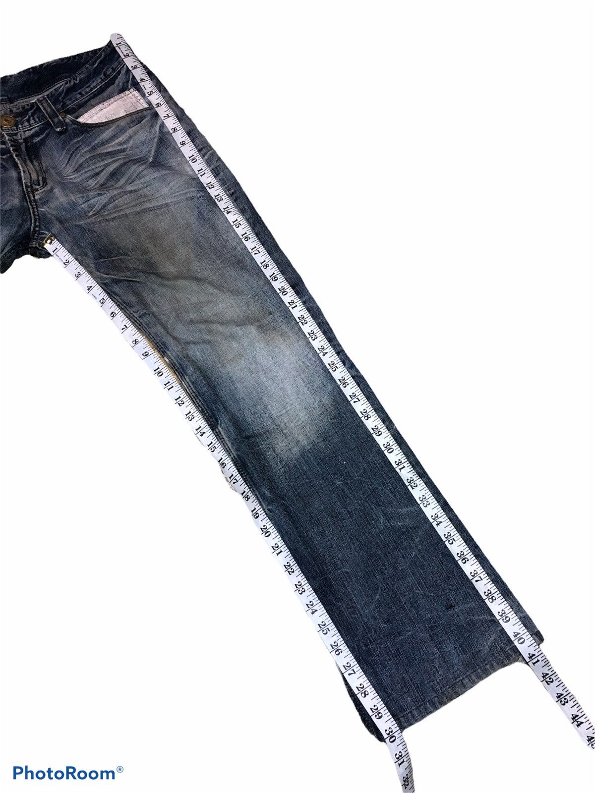 Japanese Brand ⚡️FLARED⚡️RATTLE TRAP DISTRESSED FLARE DENIM Size US 32 / EU 48 - 9 Thumbnail