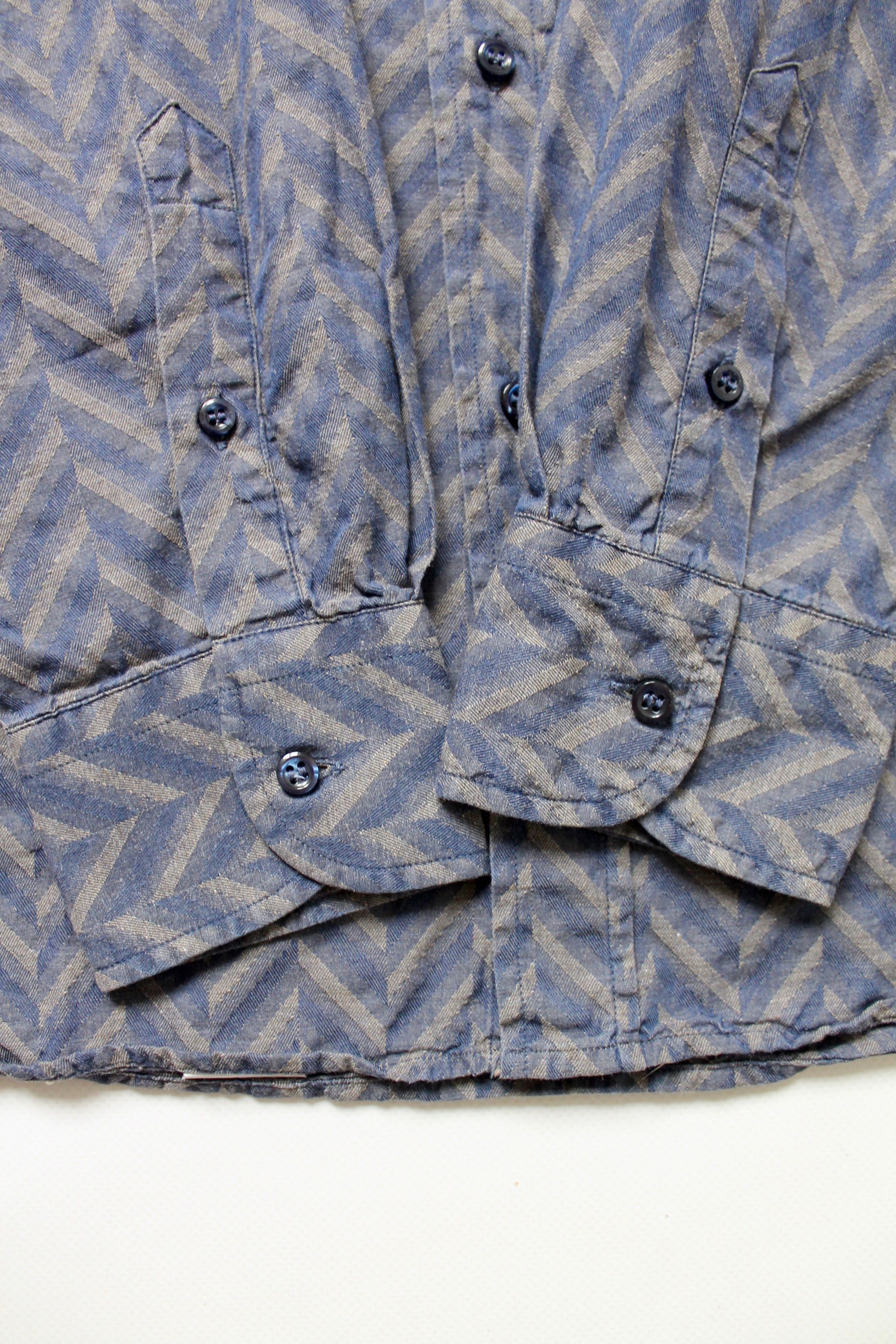 Missoni Missoni Zigzag Blue Gray Shirt Long Sleeve Size US M / EU 48-50 / 2 - 14 Thumbnail
