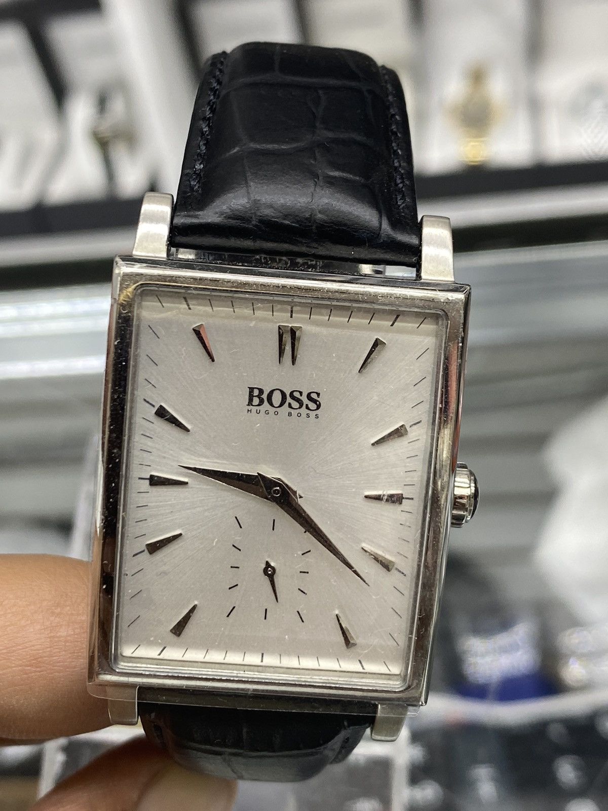 Hugo boss square top watch