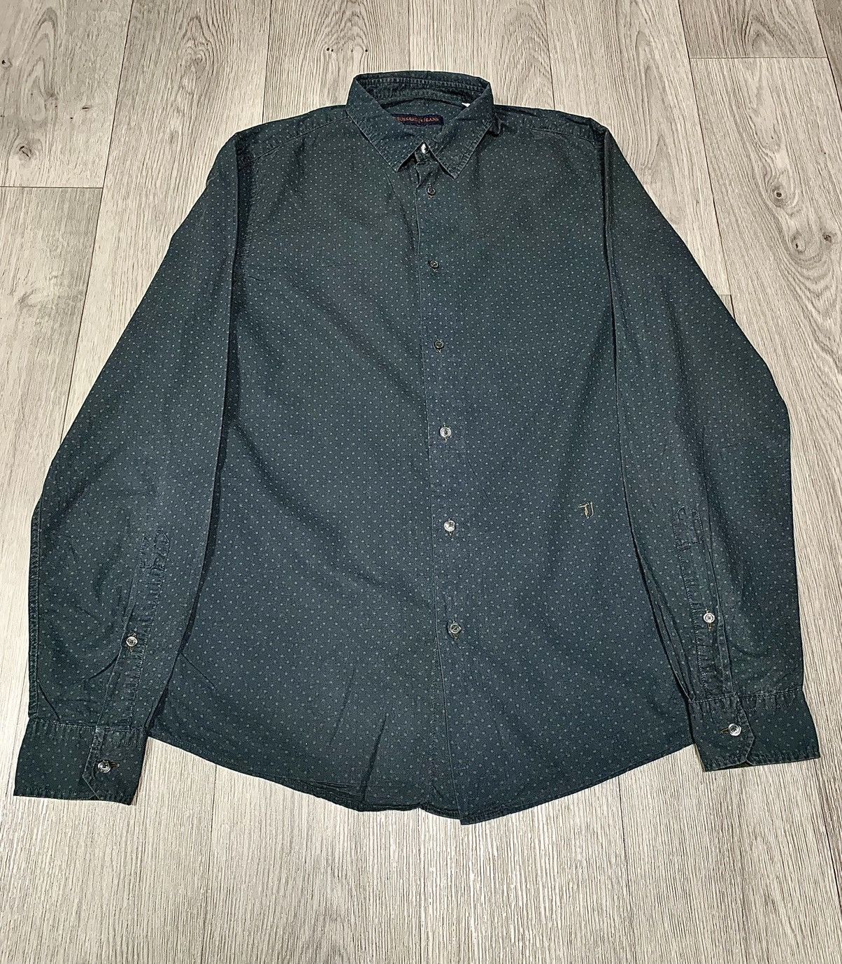 Trussardi Trussardi vintage casual long sleeve shirt Size US M / EU 48-50 / 2 - 1 Thumbnail