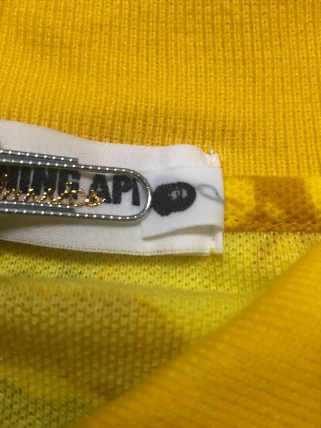 Bape OG Vintage NIGO BAPE fire camo yellow polo shirt Size US M / EU 48-50 / 2 - 4 Thumbnail