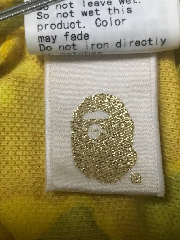 Bape OG Vintage NIGO BAPE fire camo yellow polo shirt Size US M / EU 48-50 / 2 - 7 Thumbnail