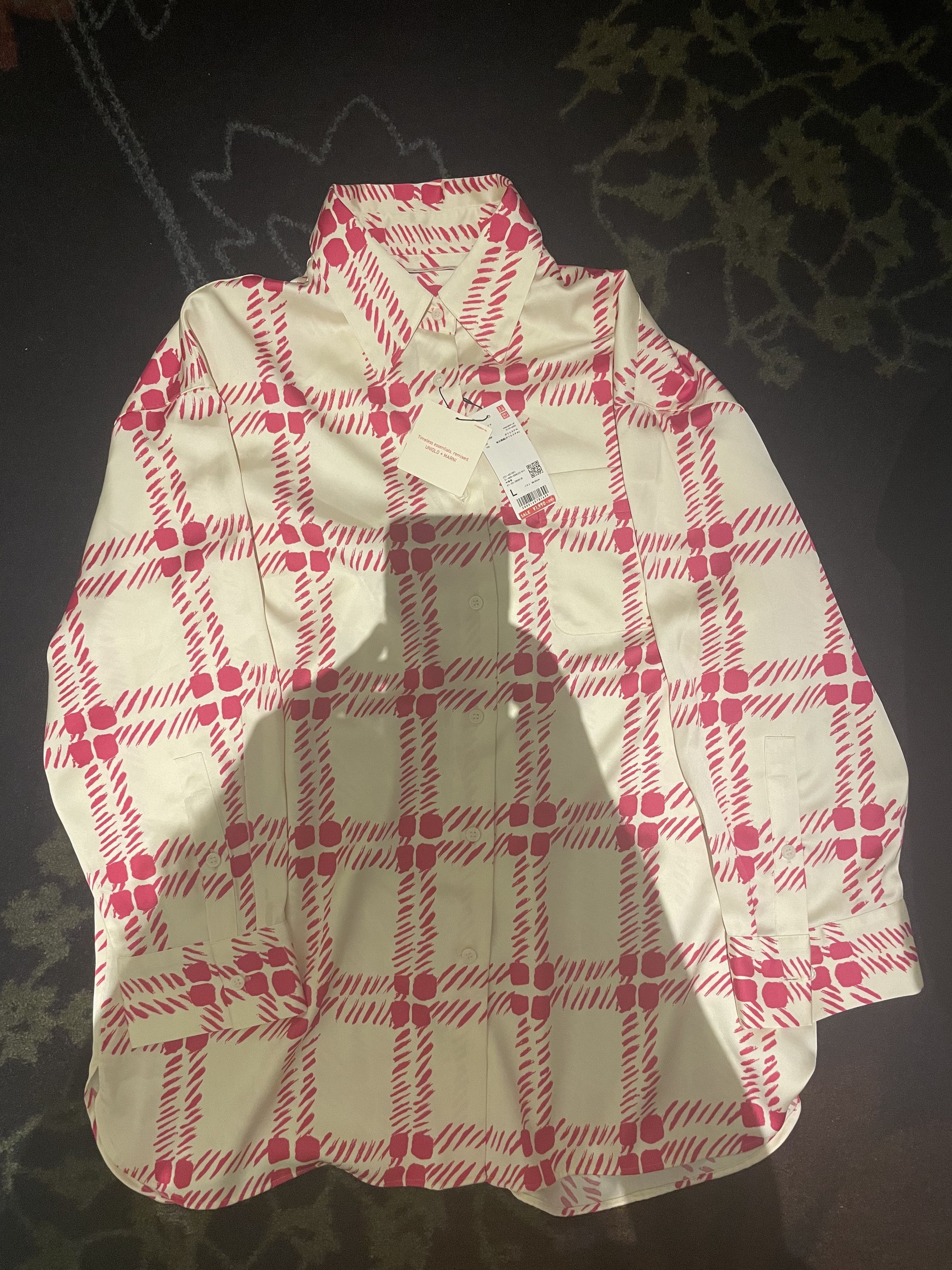 Marni × Uniqlo UNIQLO x Marni Men’s Oversized Long Sleeve Shirt 2022 Large Size US L / EU 52-54 / 3 - 1 Thumbnail