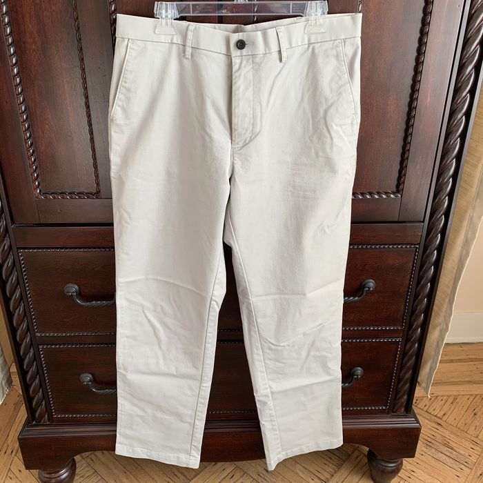 Haggar NWOT Lt Beige Khaki Chino Flat Front Straight Pants 36W 32L ...