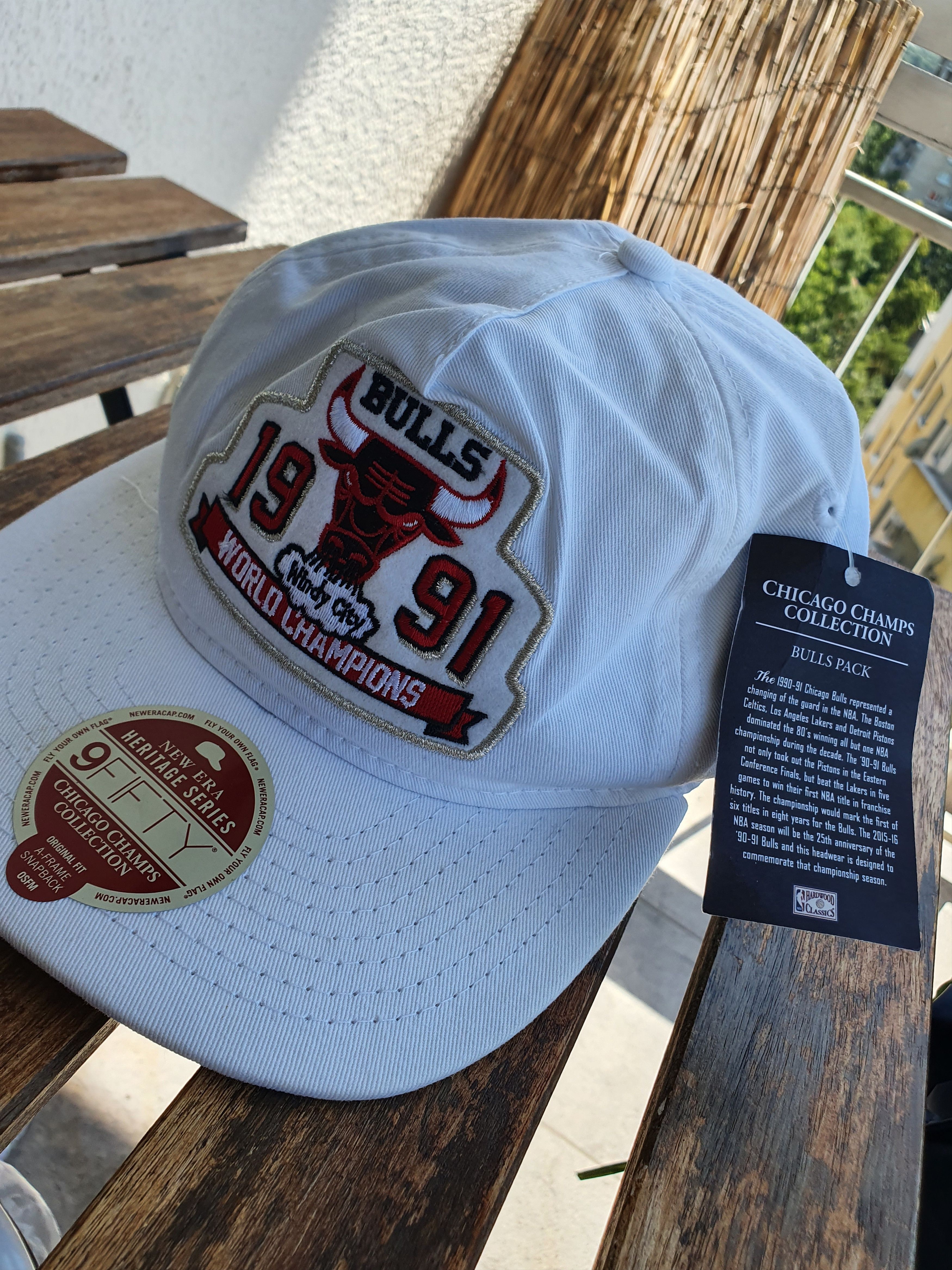 NBA × New Era Chicago Bulls 1991 Champions New Era Heritage Series hat Size ONE SIZE - 3 Thumbnail