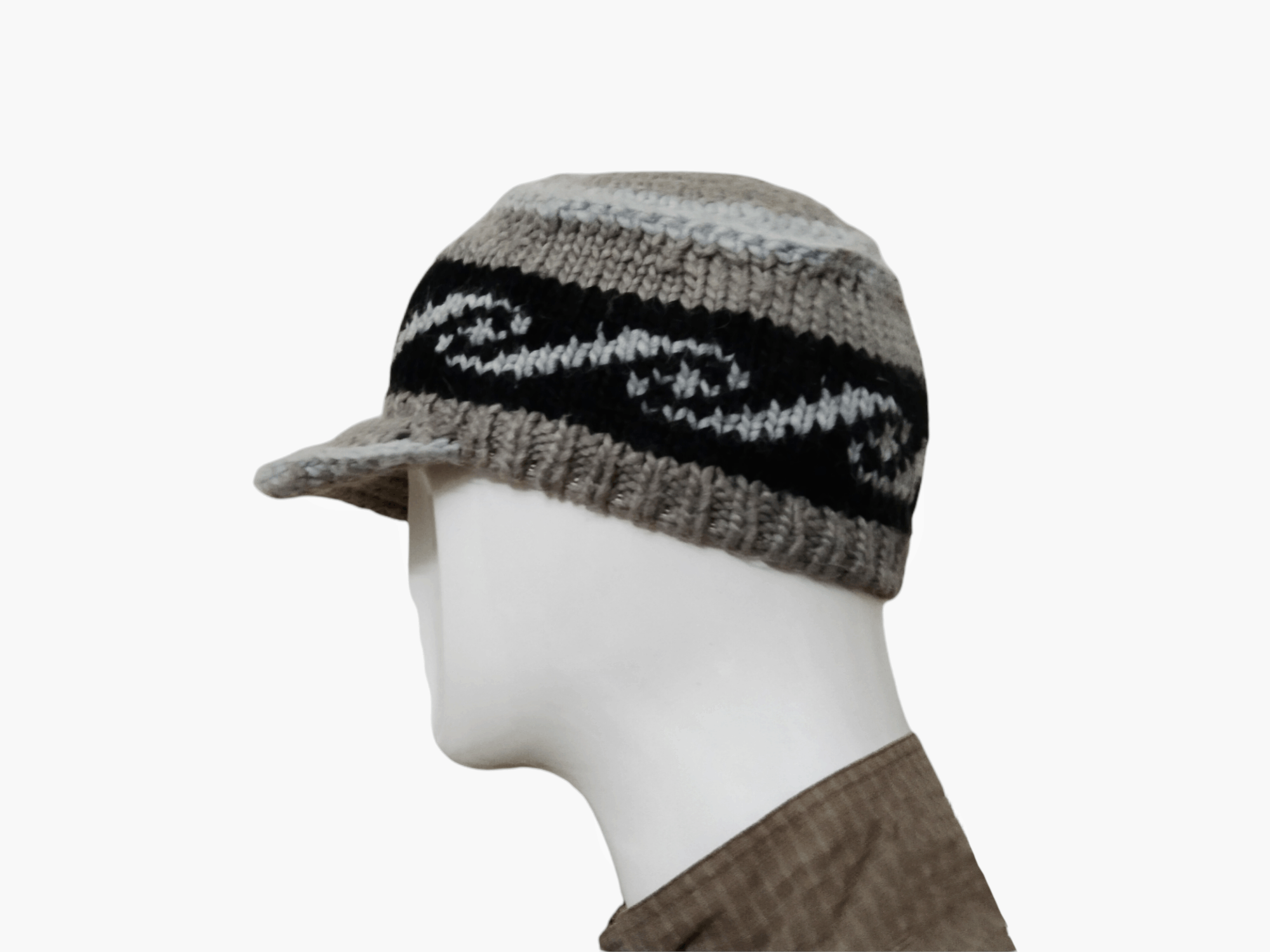 RARE GLOBAL WORK KNITTED BEANIE HAT
