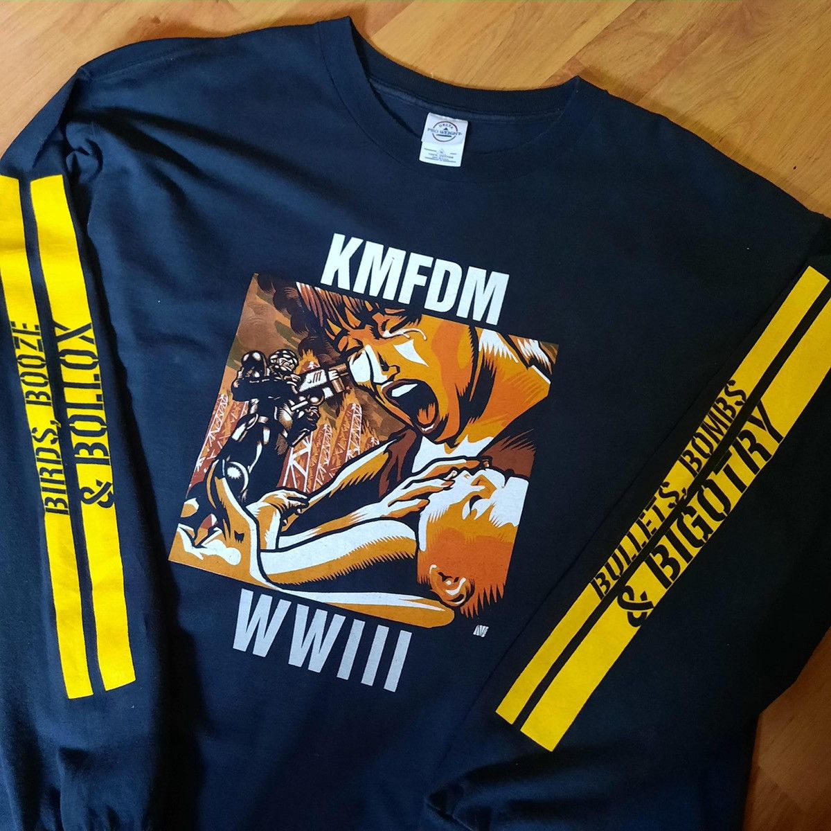 Band Tees × Vintage Vintage 2003 KMFDM - WWIII Size US XL / EU 56 / 4 - 2 Thumbnail