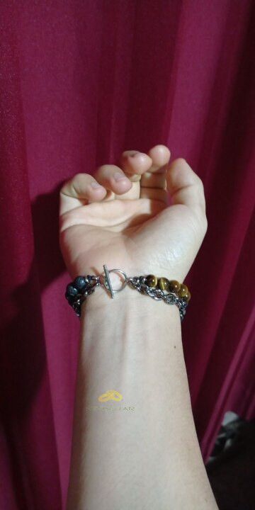Jewelry 21.5cm*8mm Volcanic Rock Bracelet Size ONE SIZE - 3 Thumbnail