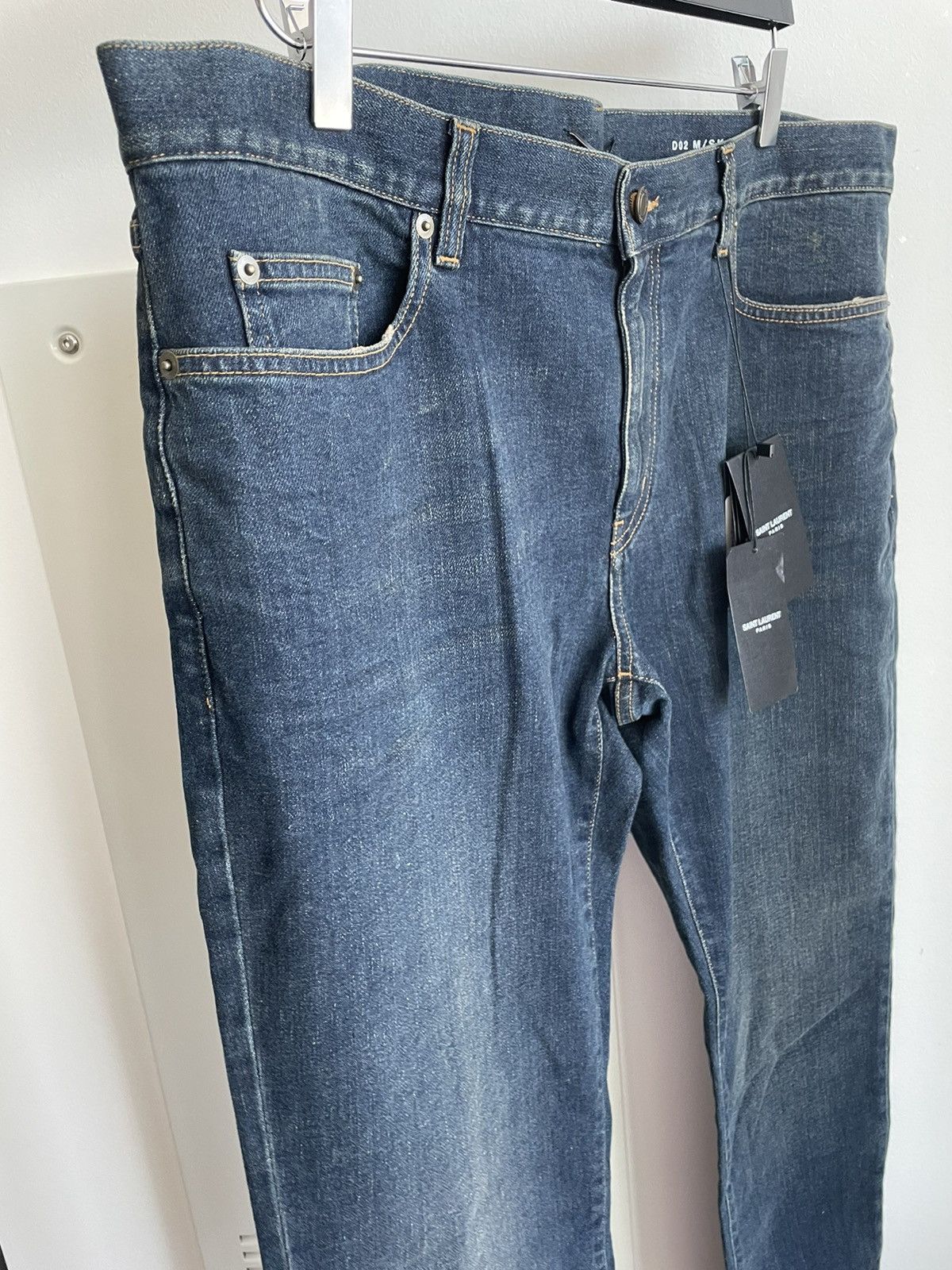Hedi Slimane × Saint Laurent Paris × Yves Saint Laurent Brand New Runway Saint Laurent Denim Jeans by Hedi Size US 36 / EU 52 - 19 Thumbnail