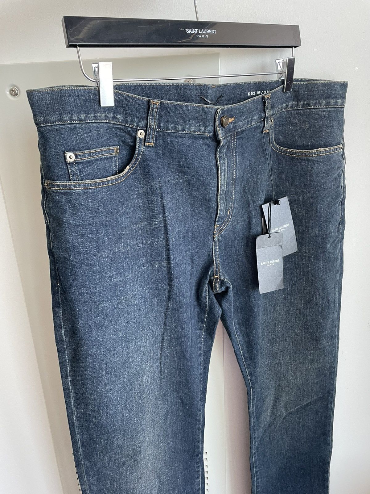 Hedi Slimane × Saint Laurent Paris × Yves Saint Laurent Brand New Runway Saint Laurent Denim Jeans by Hedi Size US 36 / EU 52 - 18 Thumbnail