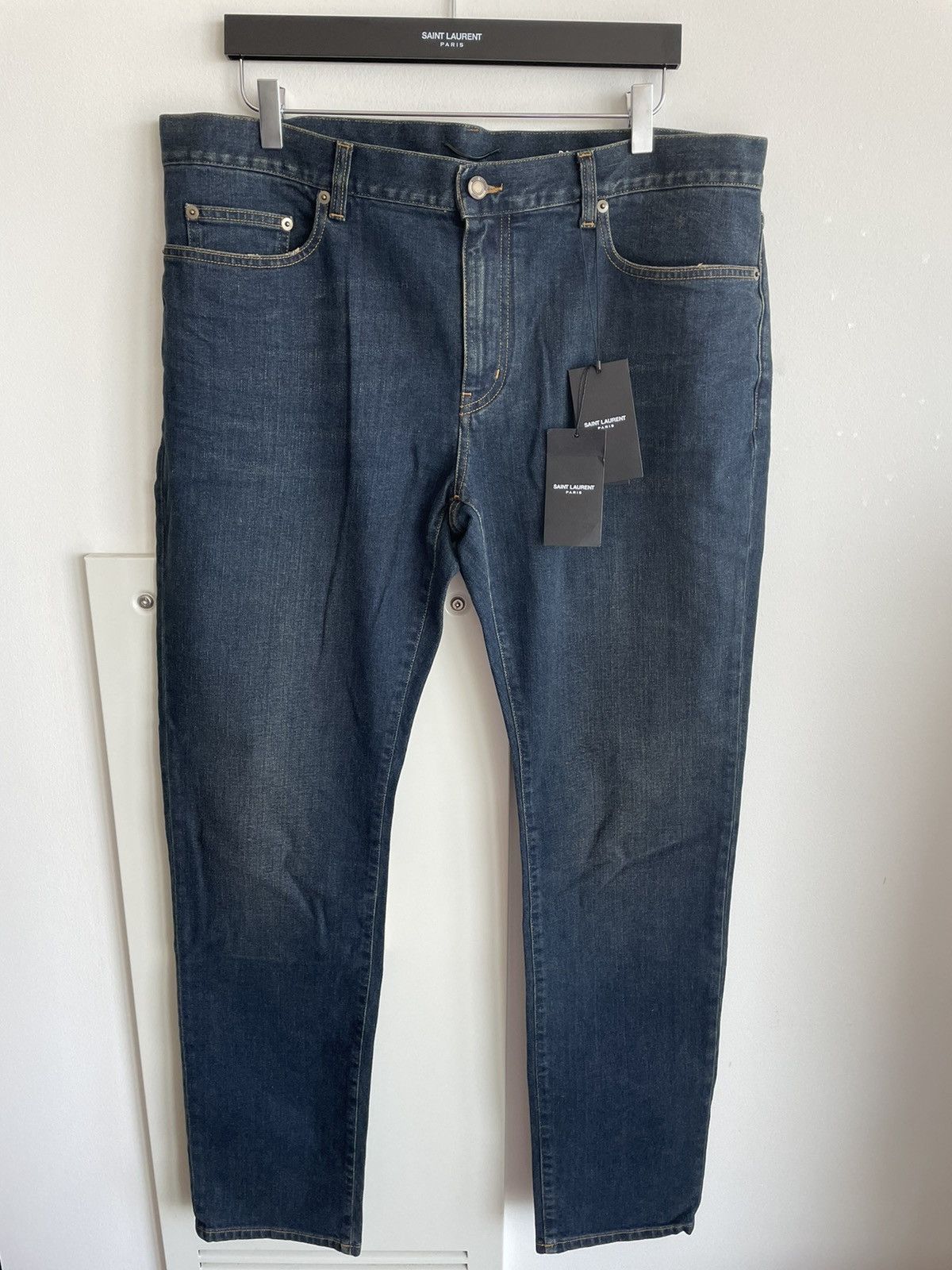 Hedi Slimane × Saint Laurent Paris × Yves Saint Laurent Brand New Runway Saint Laurent Denim Jeans by Hedi Size US 36 / EU 52 - 2 Thumbnail