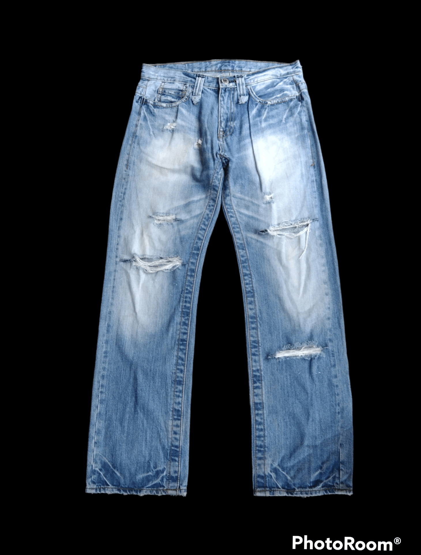 DiSTRESSED RIPED ARMY OF NO DENIM PANTS