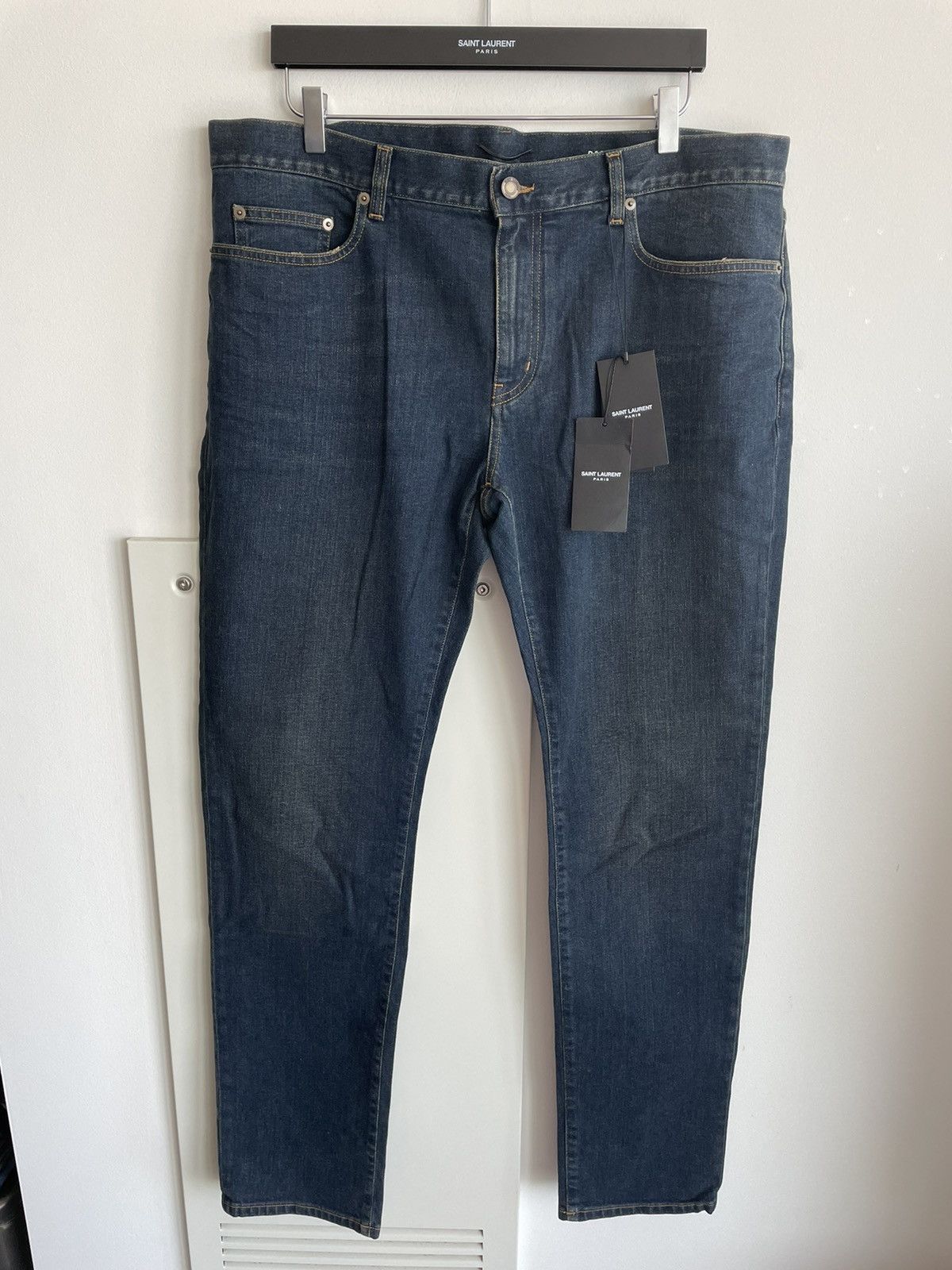 Hedi Slimane × Saint Laurent Paris × Yves Saint Laurent Brand New Super Rare 16 Runway Hedi Slimane SK LW Denim Size US 35 - 15 Thumbnail