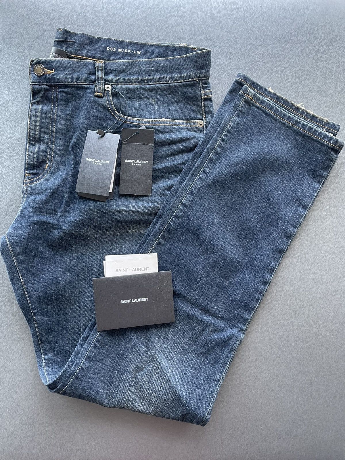 Hedi Slimane × Saint Laurent Paris × Yves Saint Laurent Brand New Super Rare 16 Runway Hedi Slimane SK LW Denim Size US 35 - 13 Thumbnail