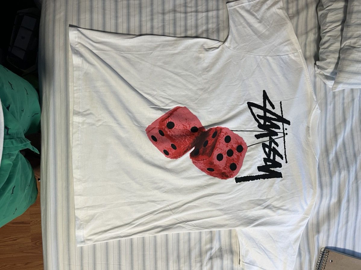 Stussy Stussy Pink Fuzzy Dice T Shirt | Grailed