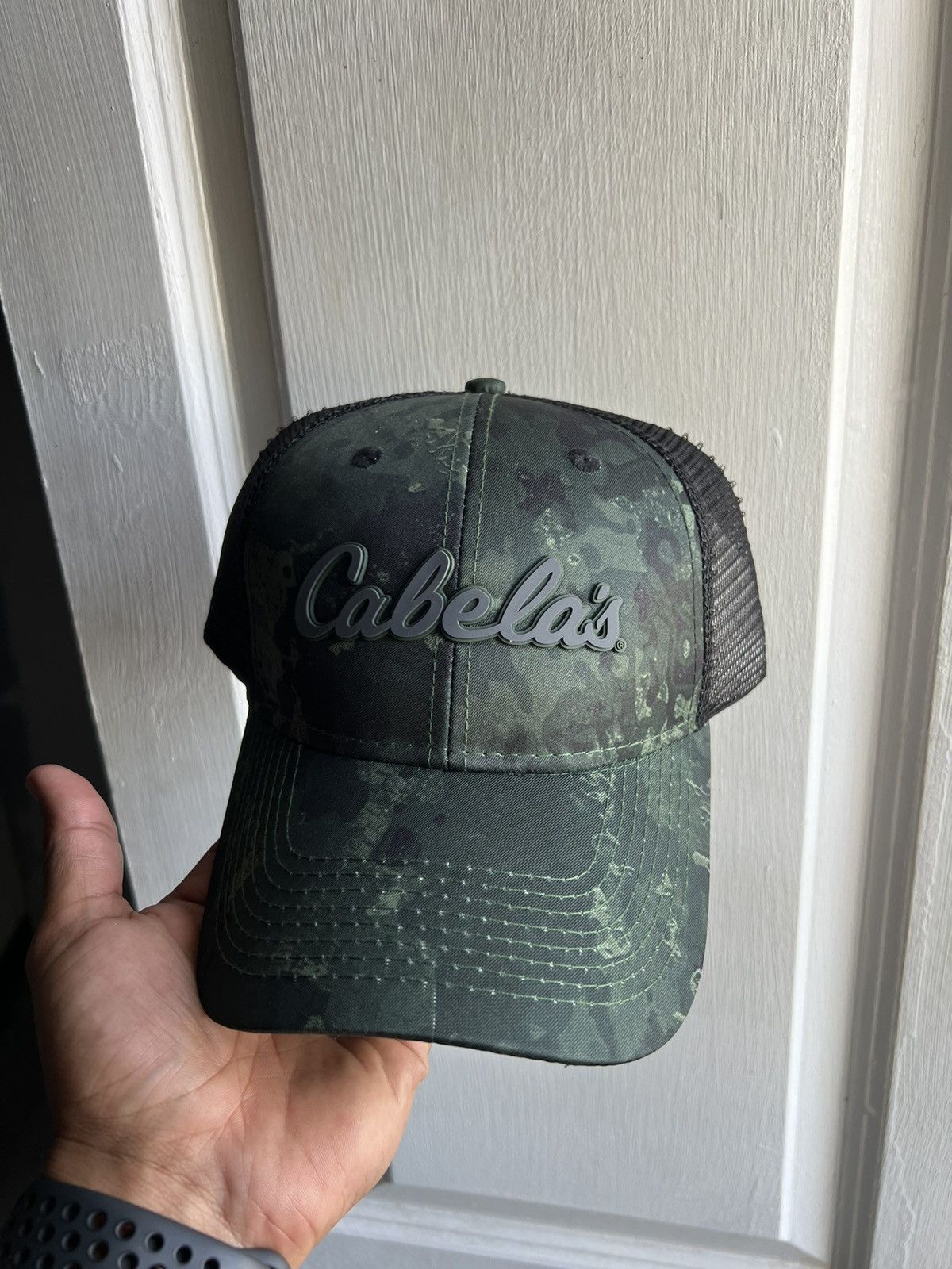 Cabelas Bass pro shops hat cammo trucker hat Size ONE SIZE - 1 Thumbnail