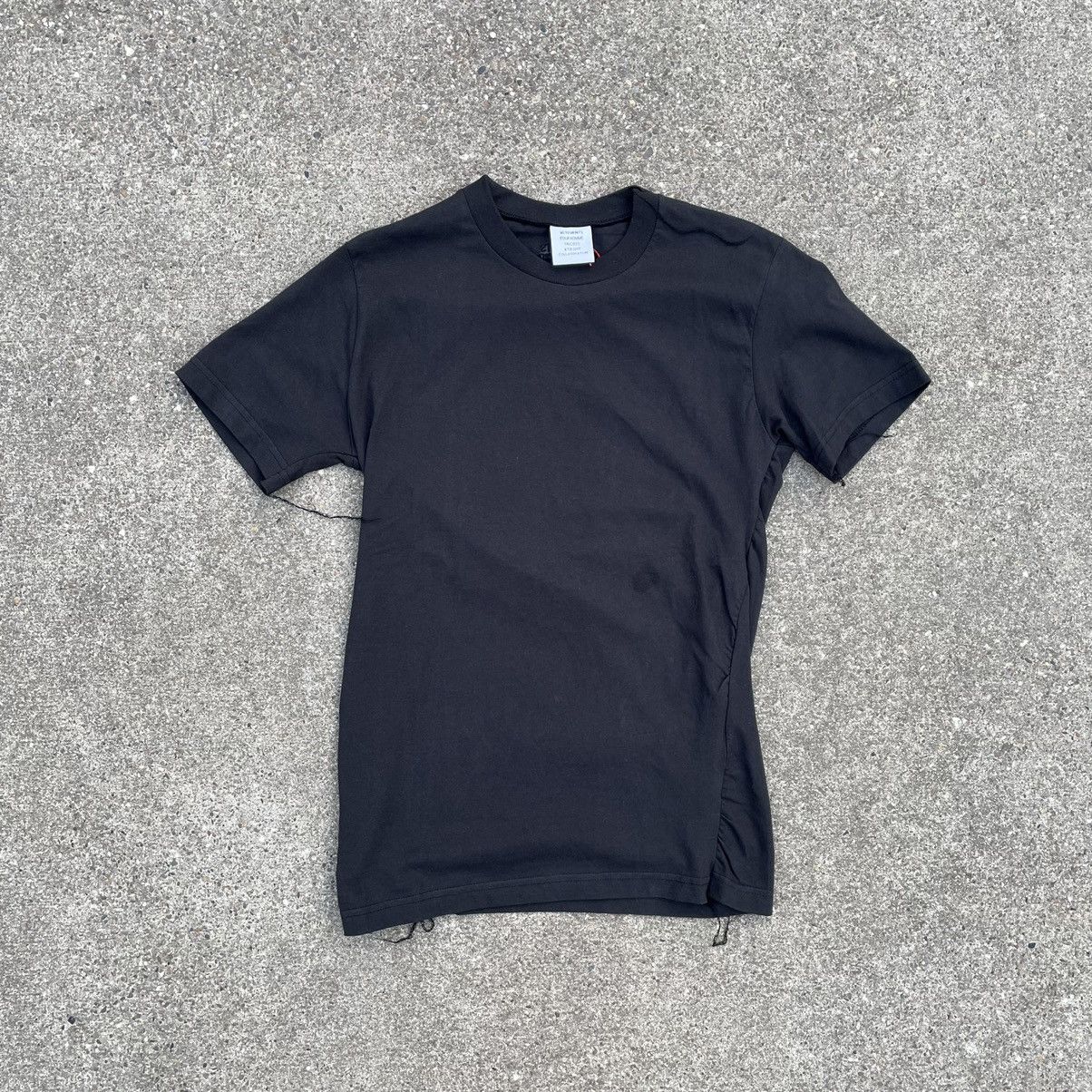 Hanes × Vetements Asymmetrical T-Shirt With Threads Size US XS / EU 42 / 0 - 1 Thumbnail