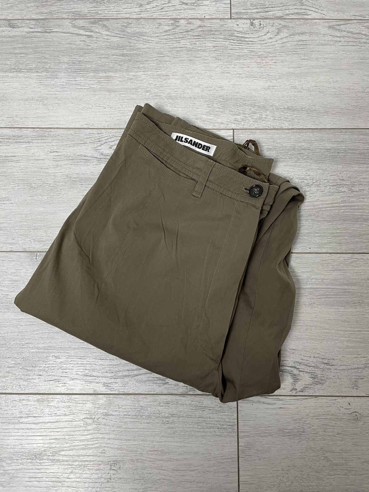 Jil Sander Jil Sander Olive Nylon Women's Pants Size 29" - 17 Thumbnail