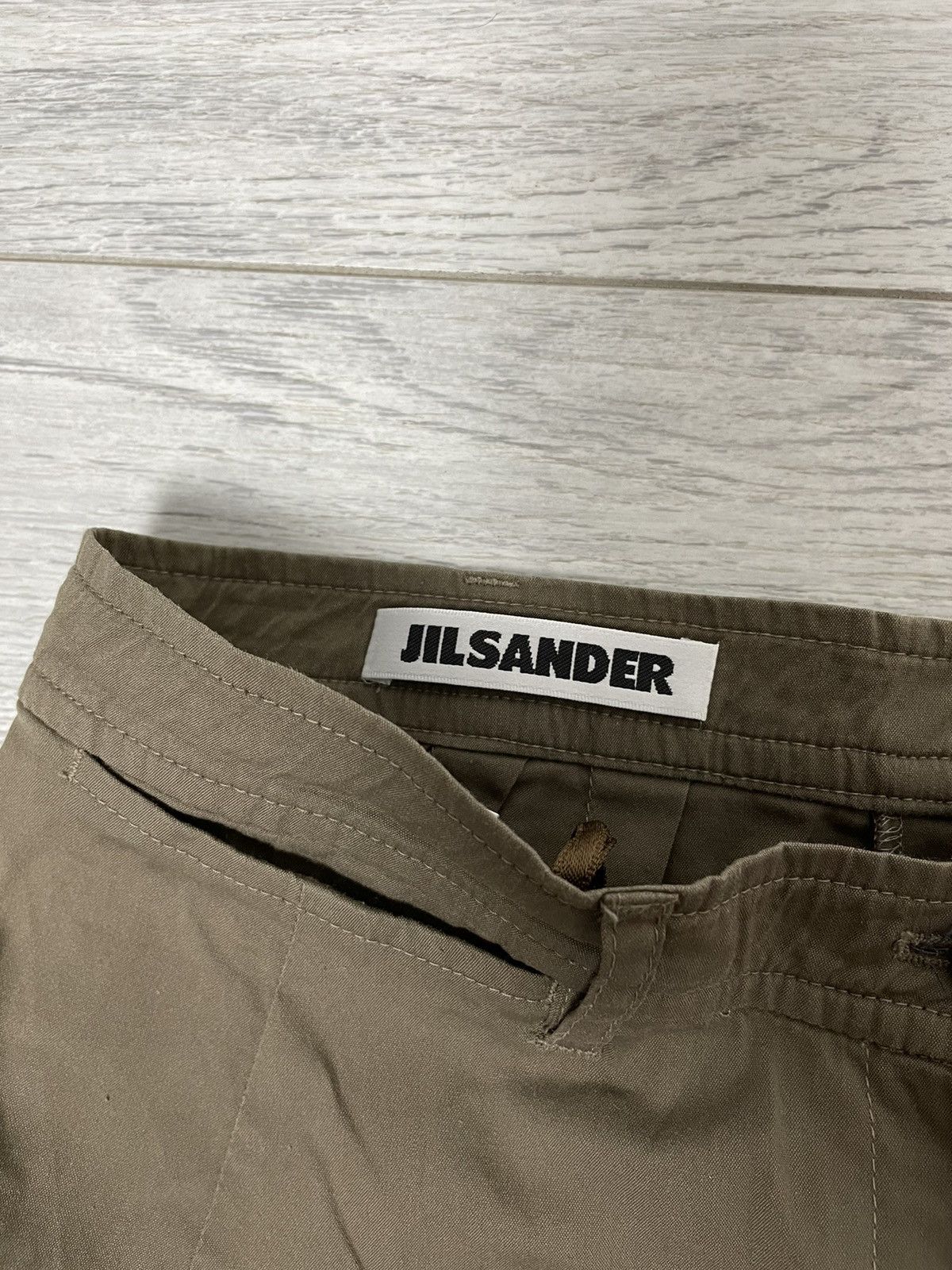 Jil Sander Jil Sander Olive Nylon Women's Pants Size 29" - 13 Thumbnail