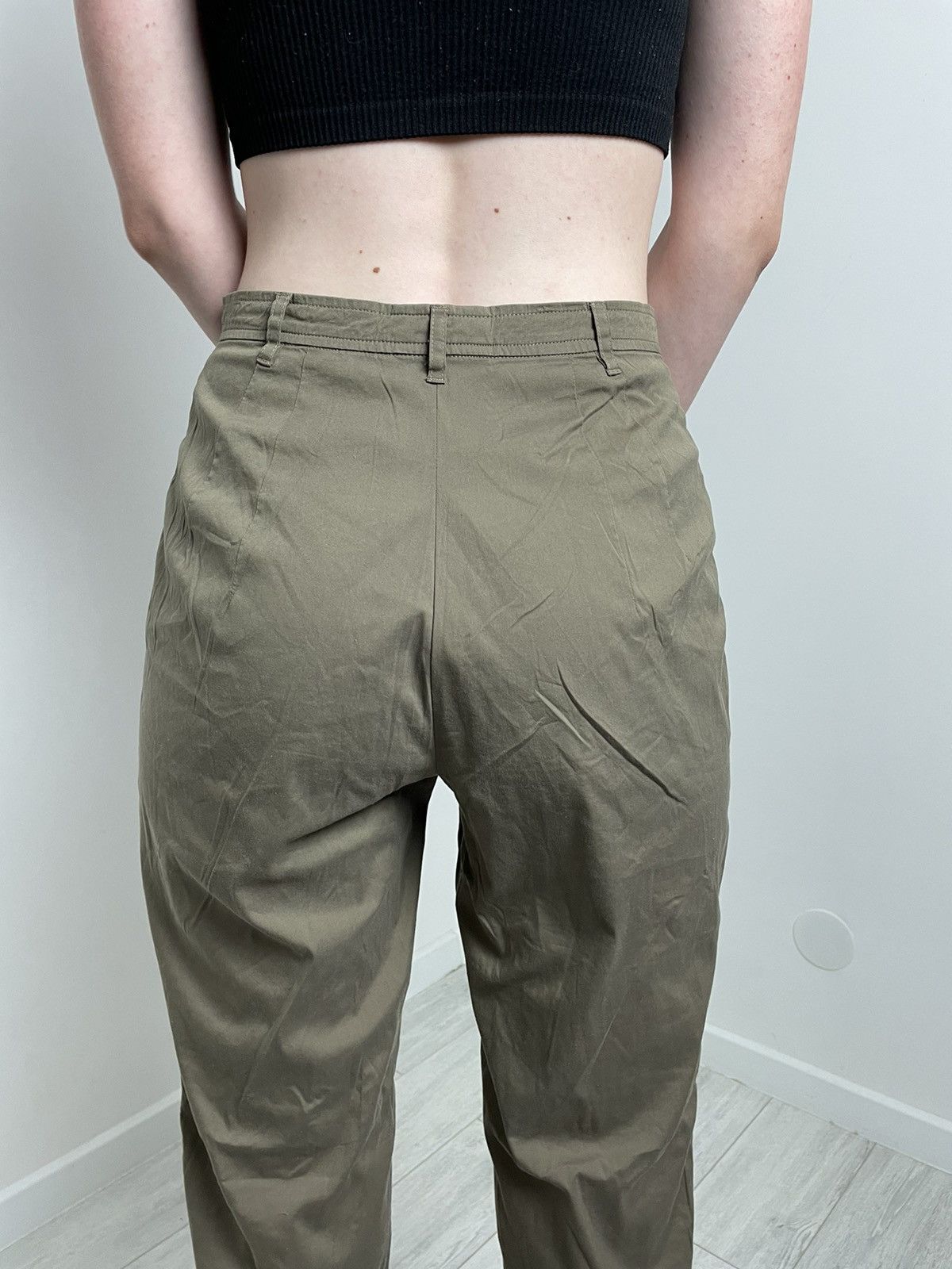 Jil Sander Jil Sander Olive Nylon Women's Pants Size 29" - 12 Thumbnail