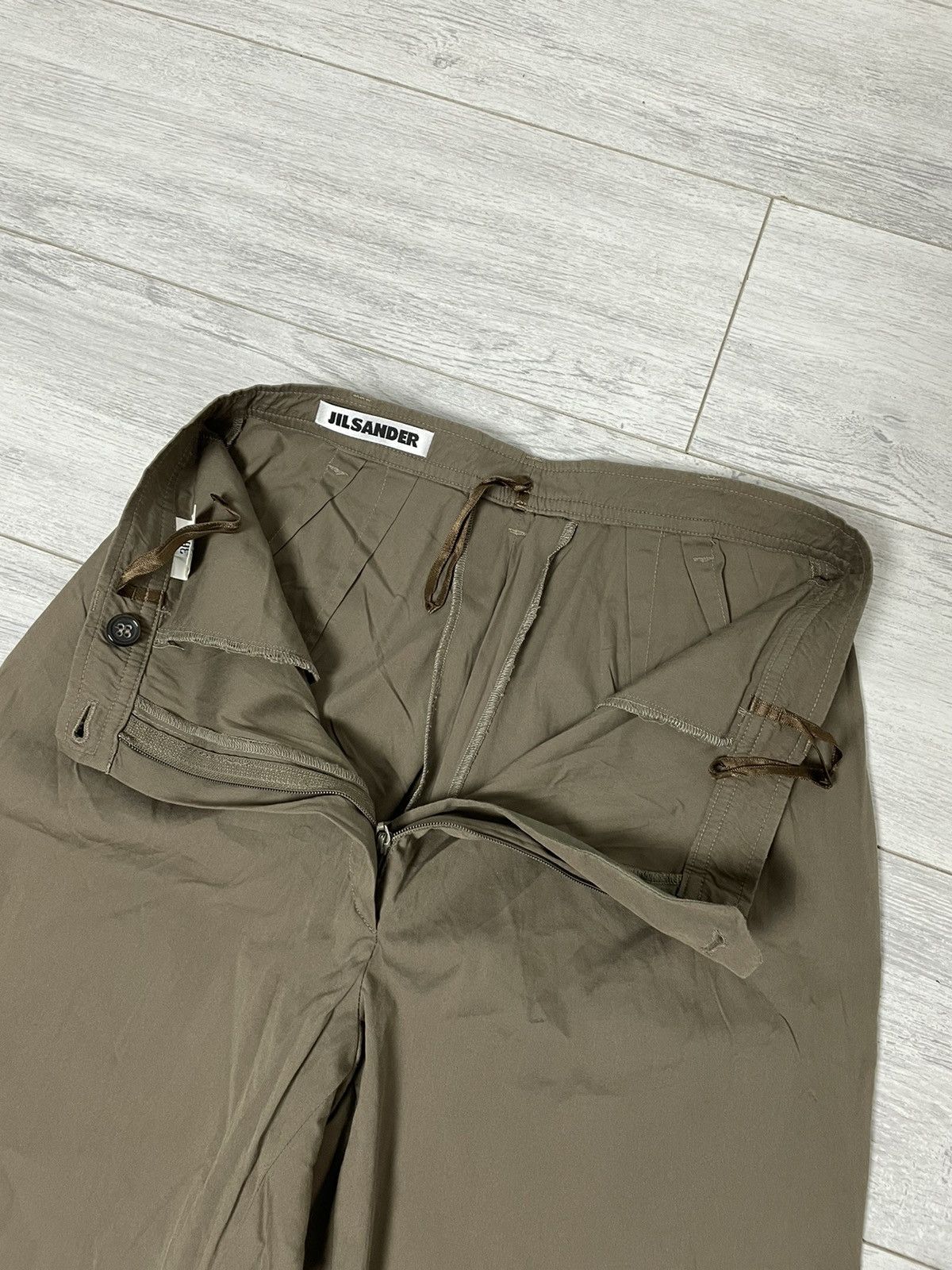 Jil Sander Jil Sander Olive Nylon Women's Pants Size 29" - 16 Thumbnail