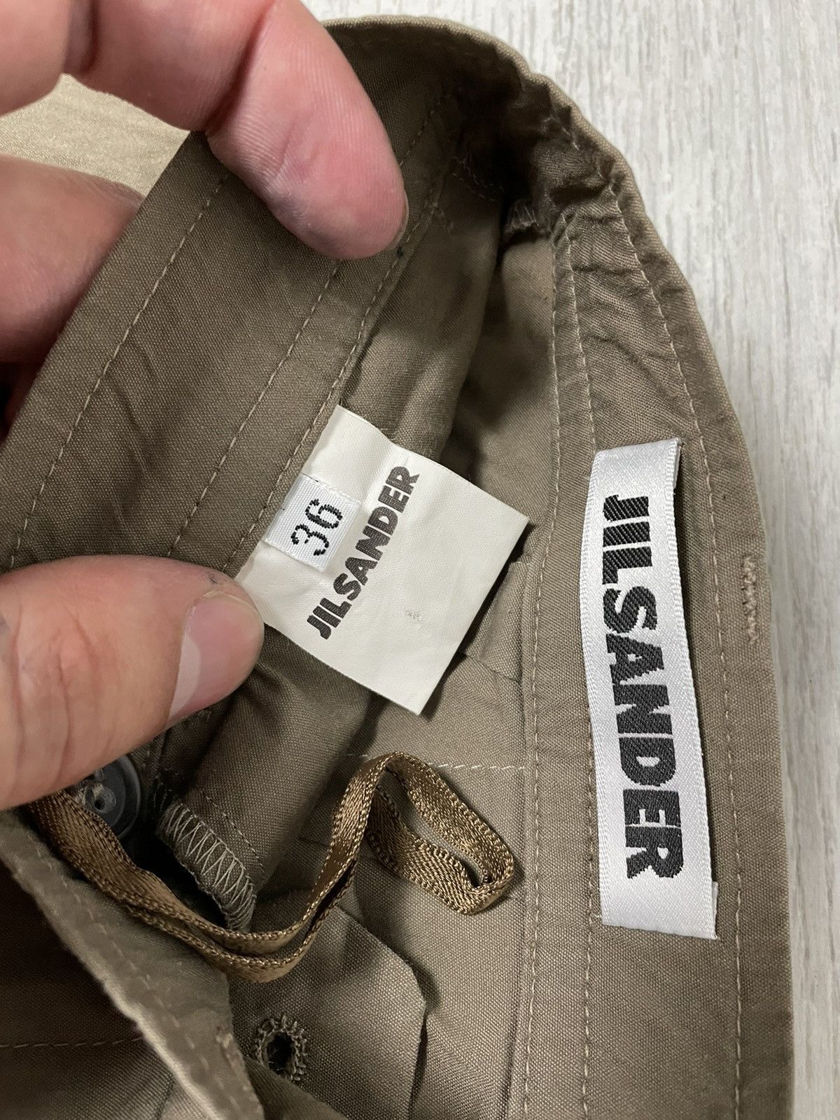 Jil Sander Jil Sander Olive Nylon Women's Pants Size 29" - 14 Thumbnail