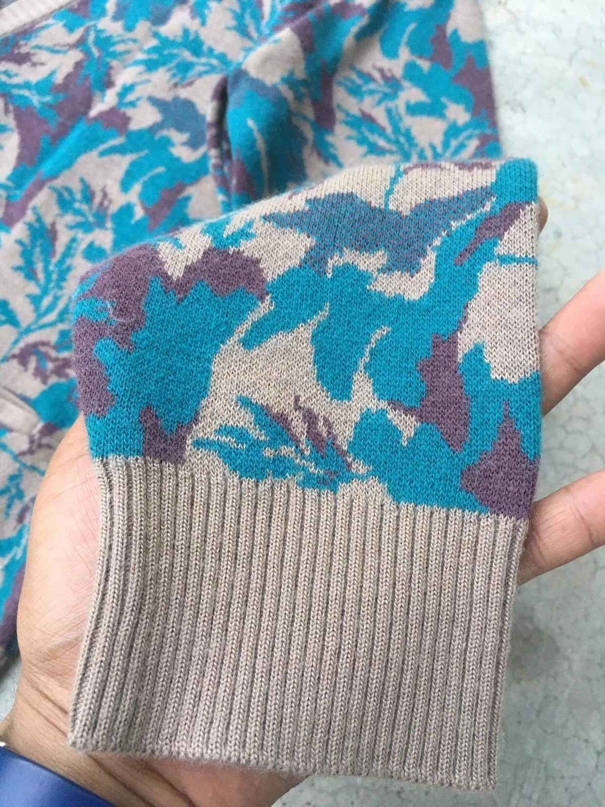 Aran Isles Knitwear × Designer 📌Cardigan Luxury Fully Printed Pullover Knitted Pattern Size US S / EU 44-46 / 1 - 5 Thumbnail