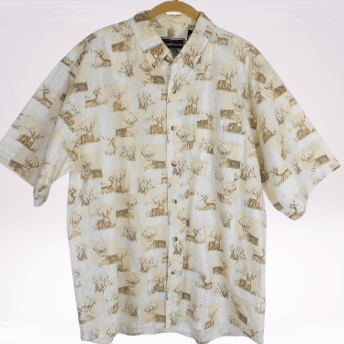 Field And Stream Men's Field and Stream DEER/BUCK Button Down Shirt