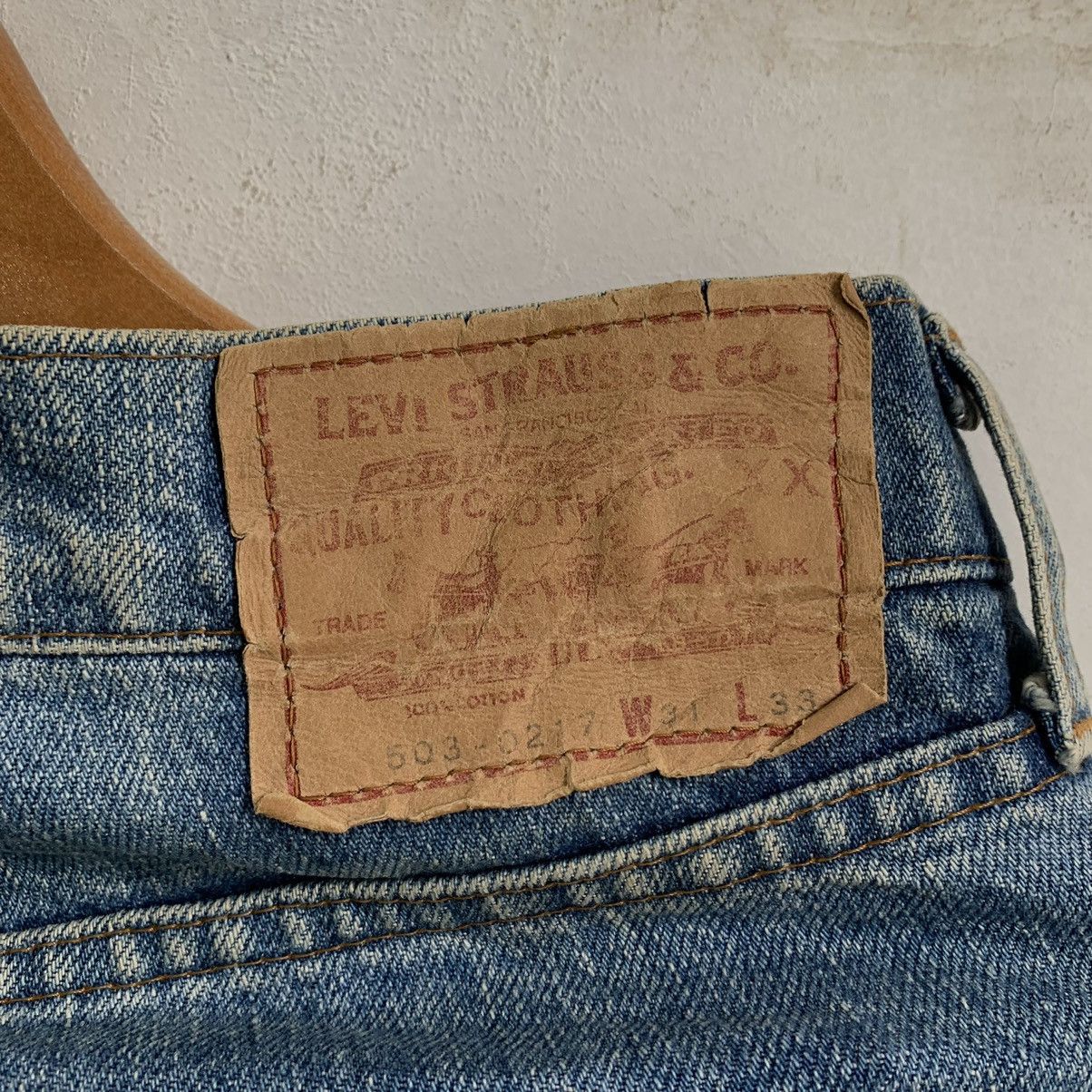 Levi's Vintage 90’s Levis Lot 503 Rare Jeans Denim Size US 34 / EU 50 - 11 Thumbnail