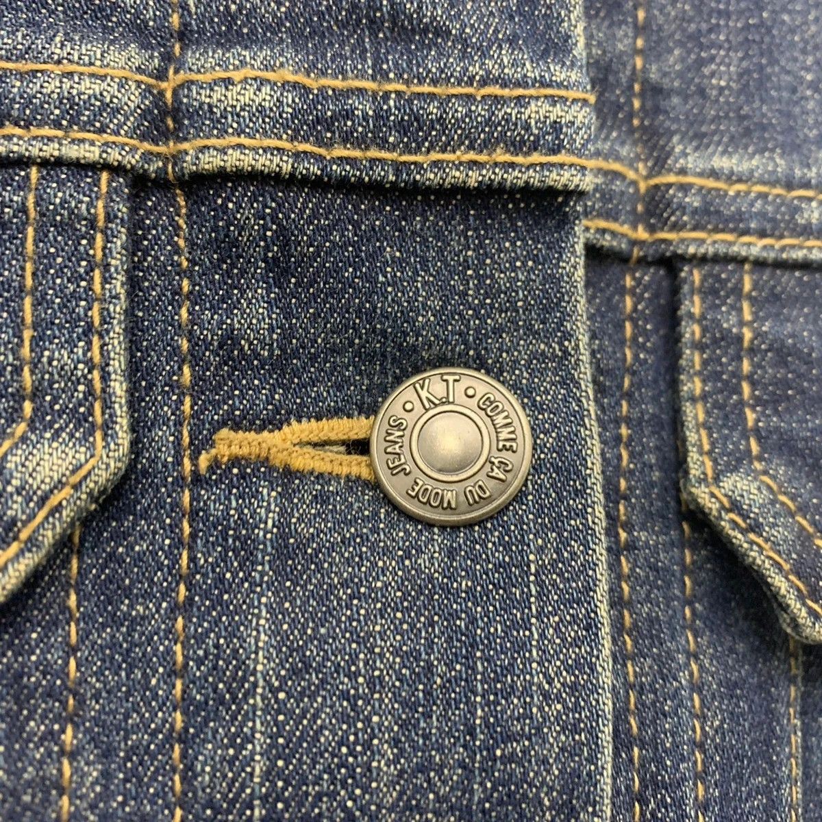 Japanese Brand Kyoko Takase KT Trucker Denim Jacket Size US S / EU 44-46 / 1 - 5 Thumbnail
